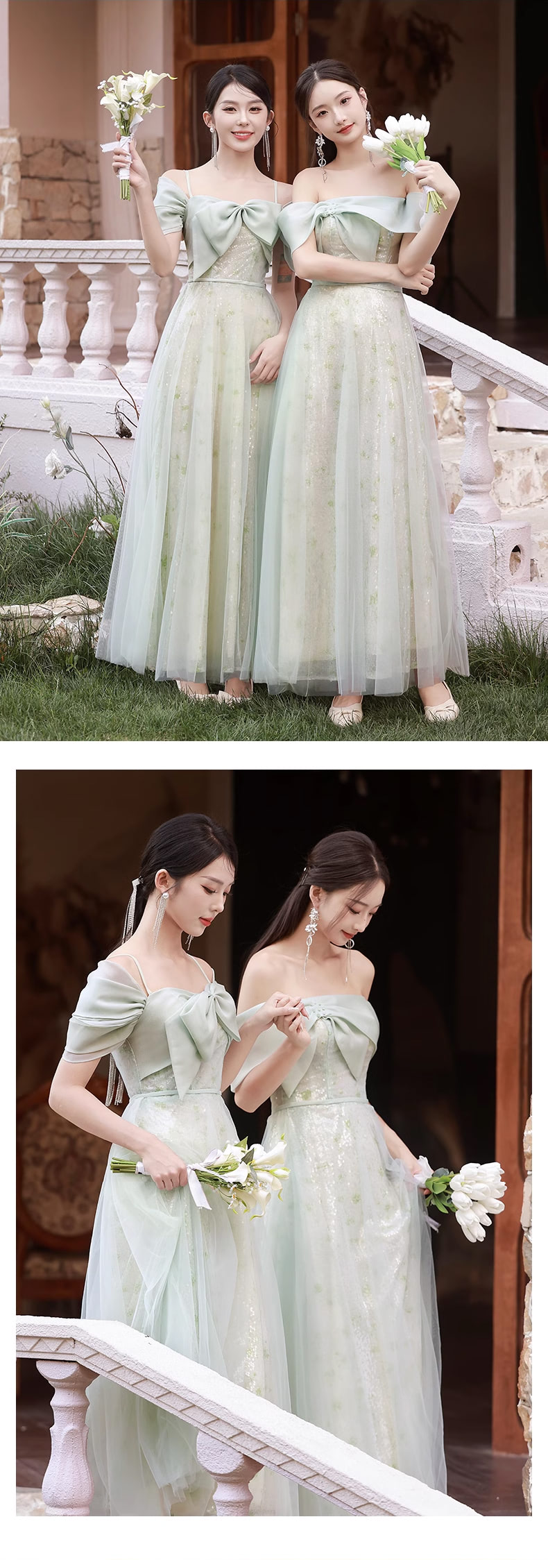 Aesthetic-Green-Floral-Boho-Wedding-Bridesmaid-Party-Long-Dress12