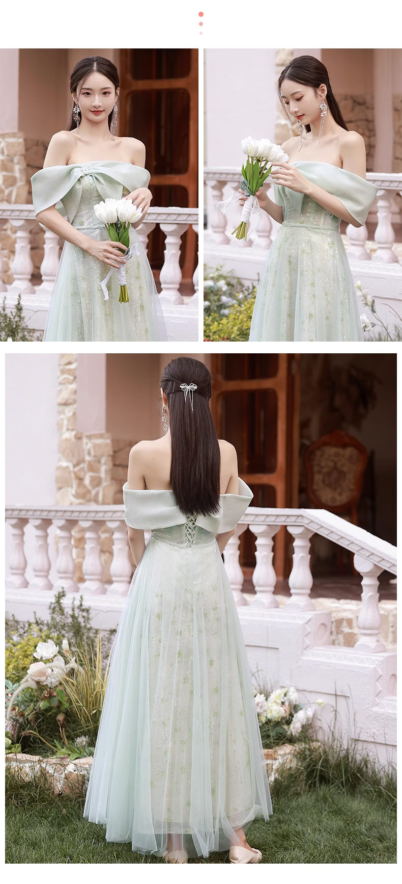 Aesthetic-Green-Floral-Boho-Wedding-Bridesmaid-Party-Long-Dress20