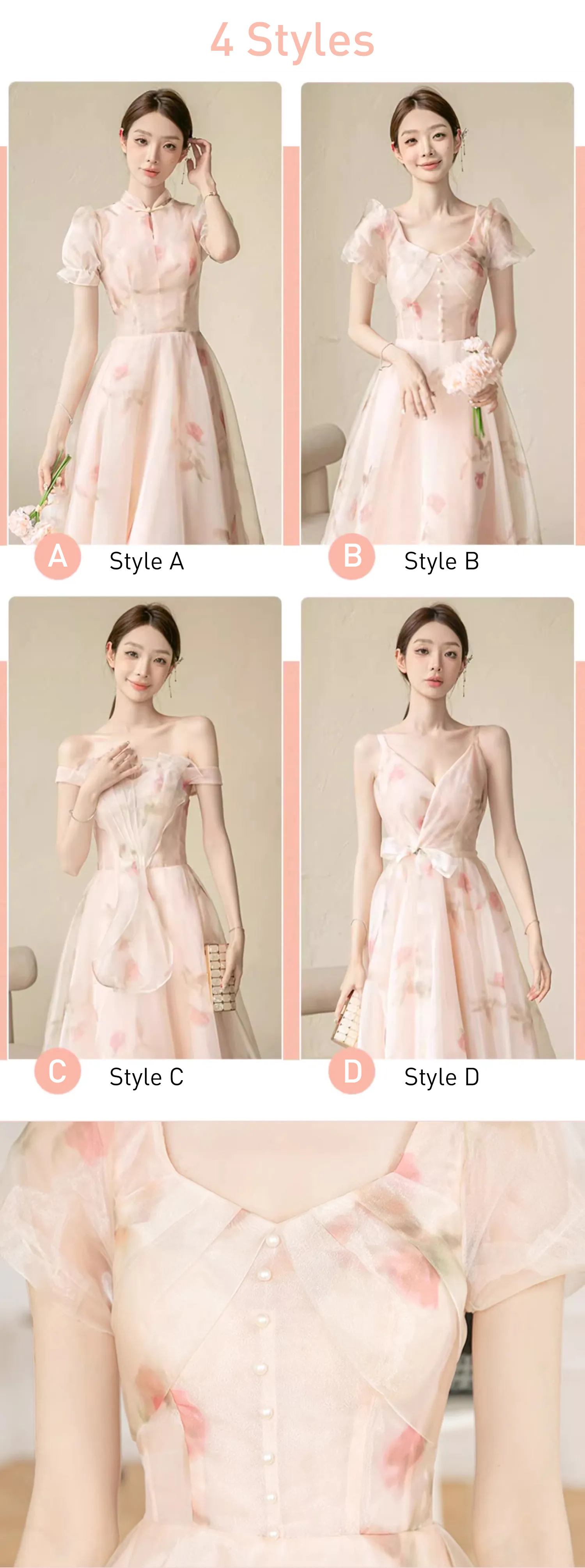 Chic-Floral-Chiffon-Engagement-Bridal-Party-Wedding-Guest-Attire-Outfit13