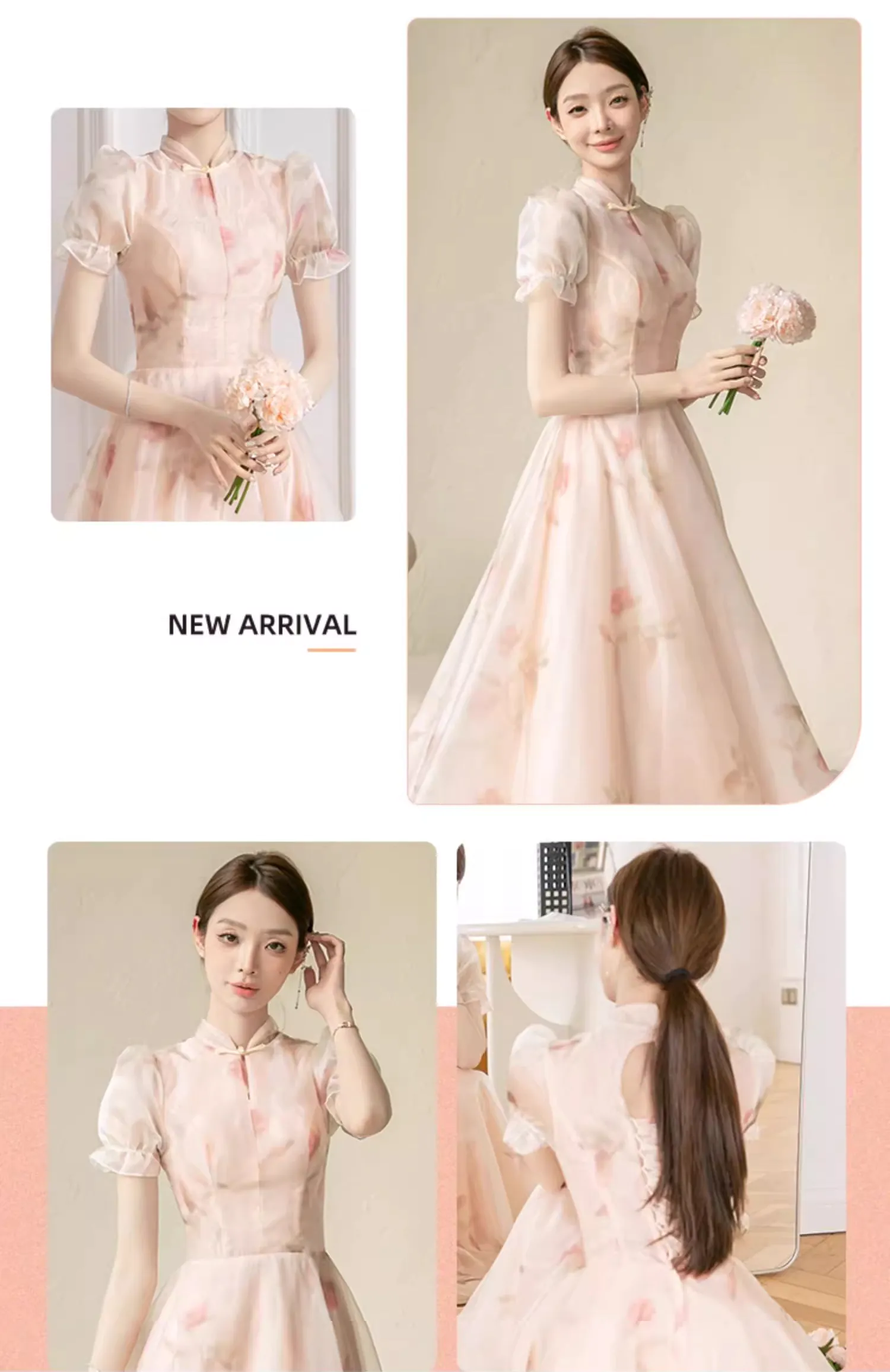 Chic-Floral-Chiffon-Engagement-Bridal-Party-Wedding-Guest-Attire-Outfit16