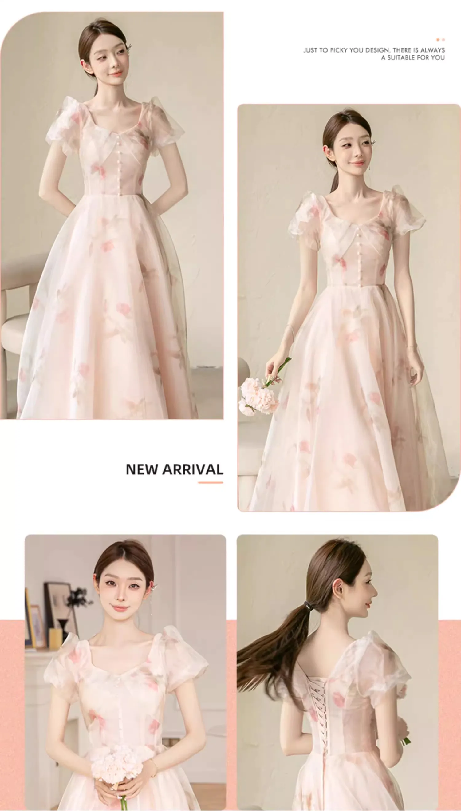 Chic-Floral-Chiffon-Engagement-Bridal-Party-Wedding-Guest-Attire-Outfit19