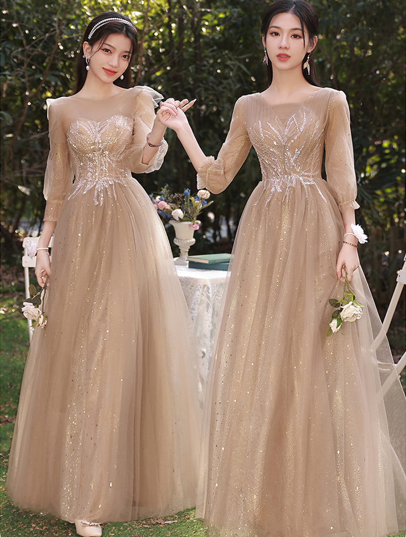 Chiffon Floor Length Bridesmaids Wedding Prom Dress Ball Gown04