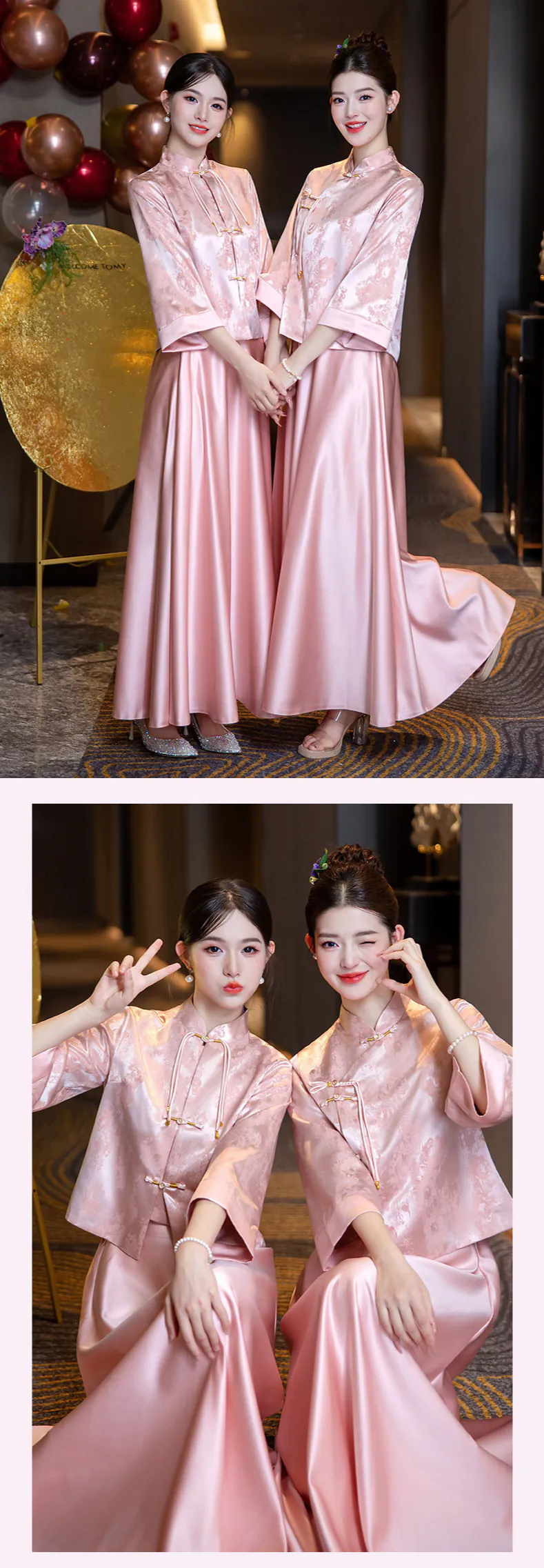 Classic-Chinese-Style-Frog-Button-Satin-Maid-of-Honor-Wedding-Guest-Dress13