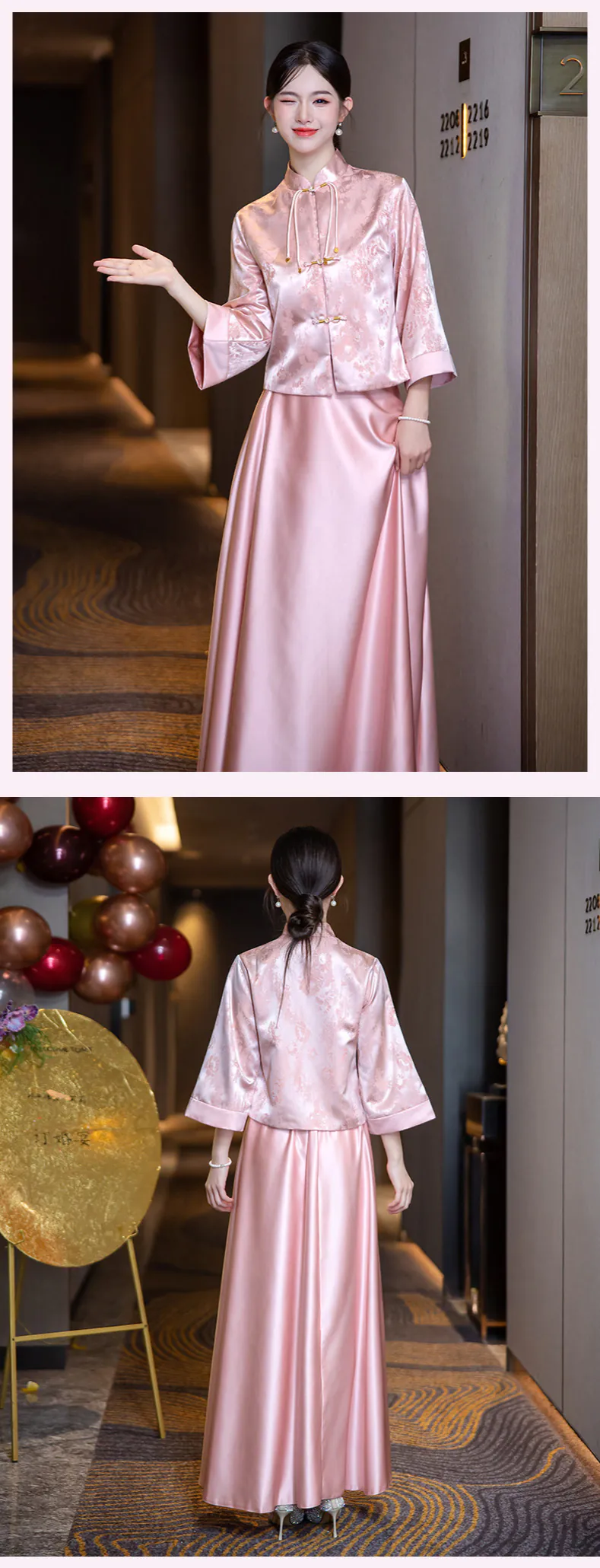 Classic-Chinese-Style-Frog-Button-Satin-Maid-of-Honor-Wedding-Guest-Dress16
