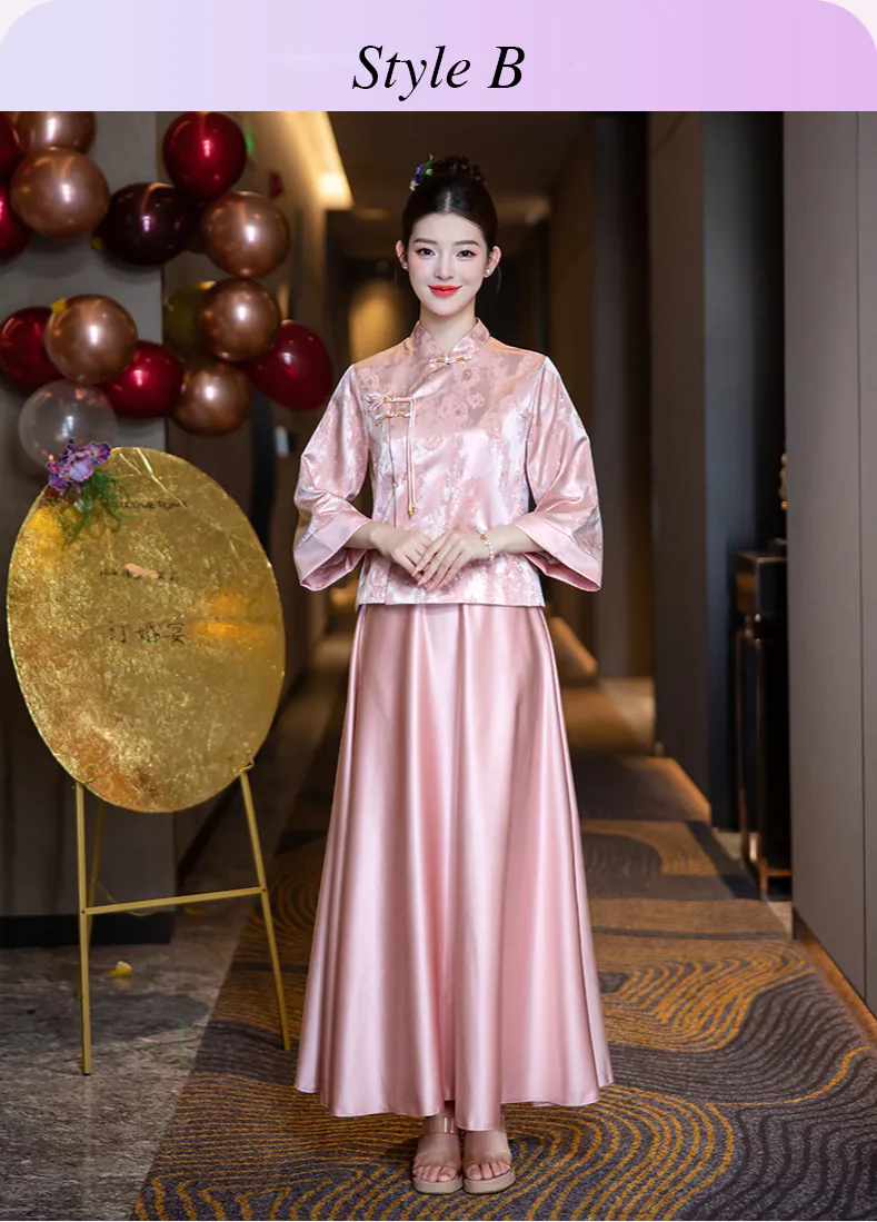 Classic-Chinese-Style-Frog-Button-Satin-Maid-of-Honor-Wedding-Guest-Dress17