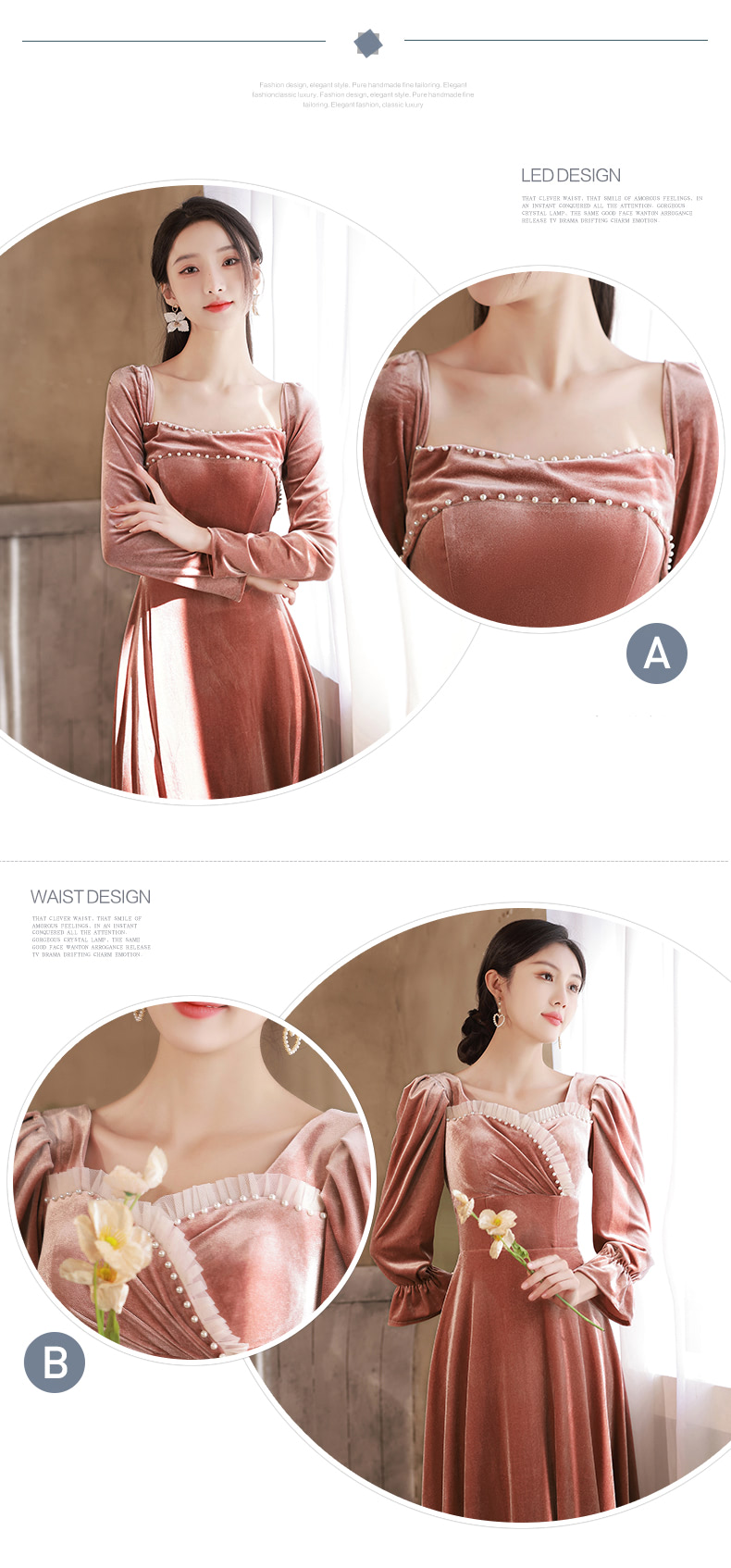 Pink-Velvet-Long-Sleeve-Bridesmaid-Dress-Maid-of-Honor-Party-Gown14.jpg