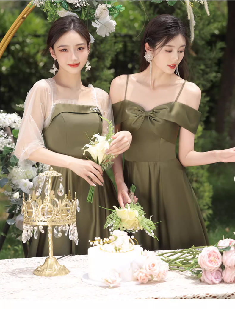 Sweet-Green-Satin-Bridesmaid-Bridal-Boho-Wedding-Long-Dress14