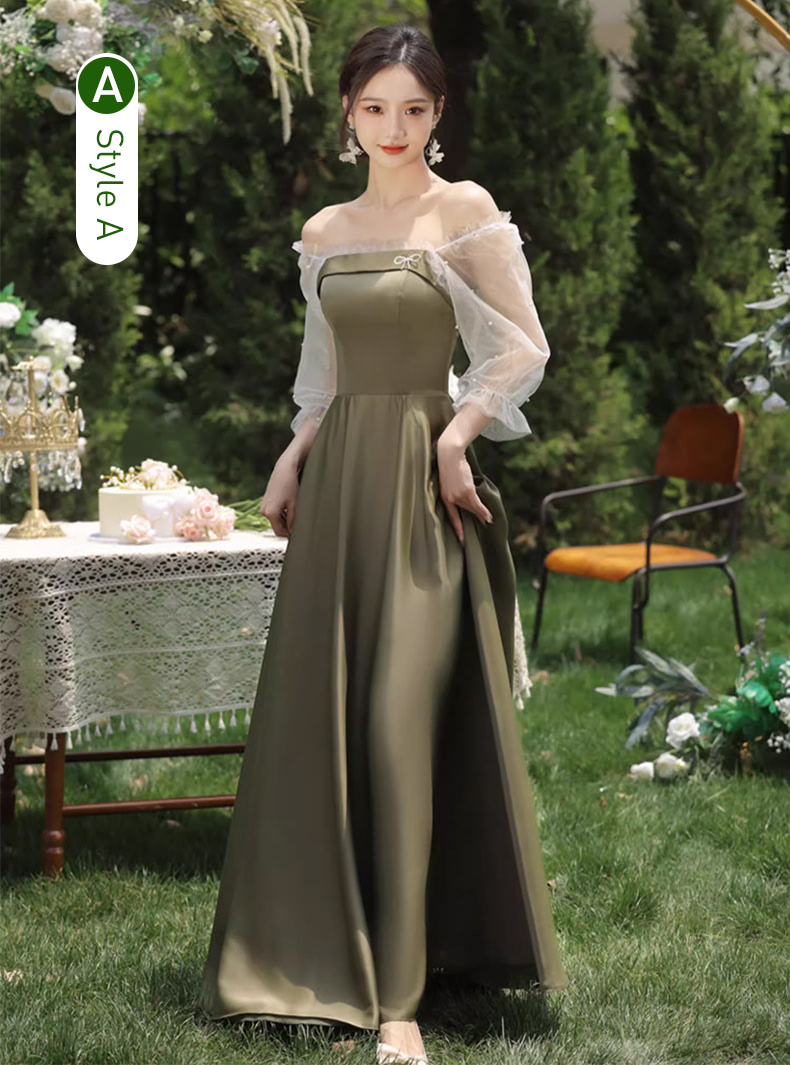 Sweet-Green-Satin-Bridesmaid-Bridal-Boho-Wedding-Long-Dress15