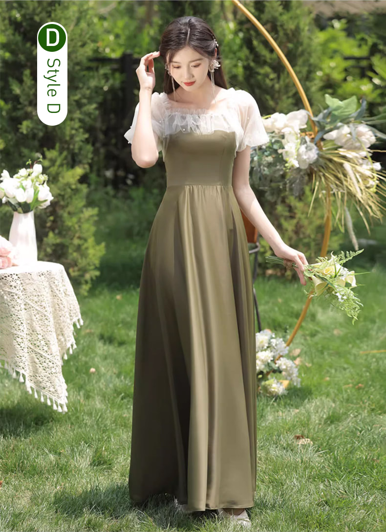 Sweet-Green-Satin-Bridesmaid-Bridal-Boho-Wedding-Long-Dress24
