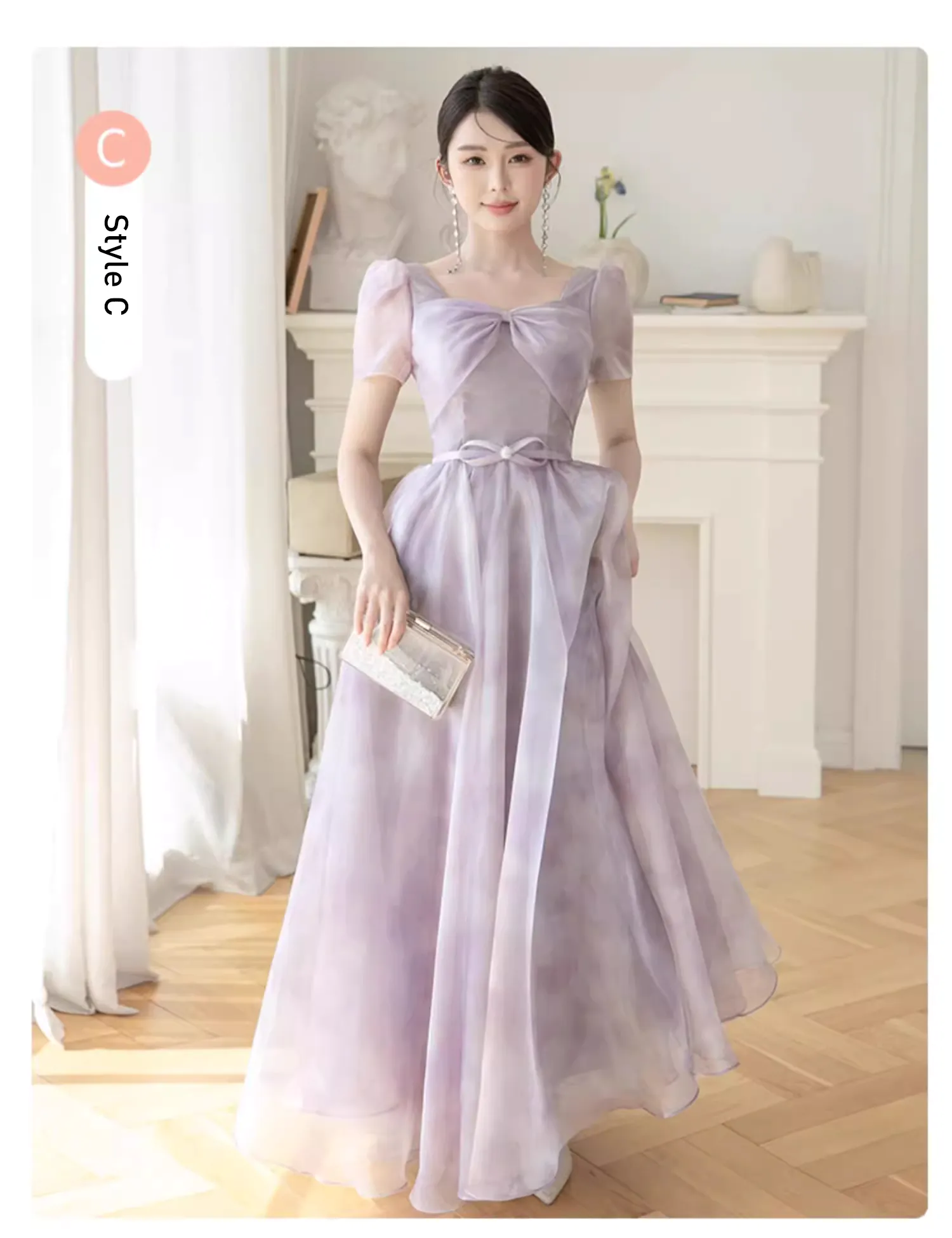 Sweet-Purple-Tulle-Bridesmaid-Dress-Evening-Wedding-Guest-Party-Gown18