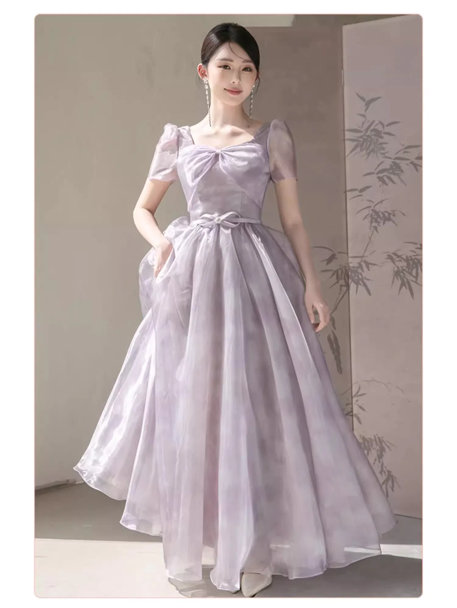 Sweet-Purple-Tulle-Bridesmaid-Dress-Evening-Wedding-Guest-Party-Gown19