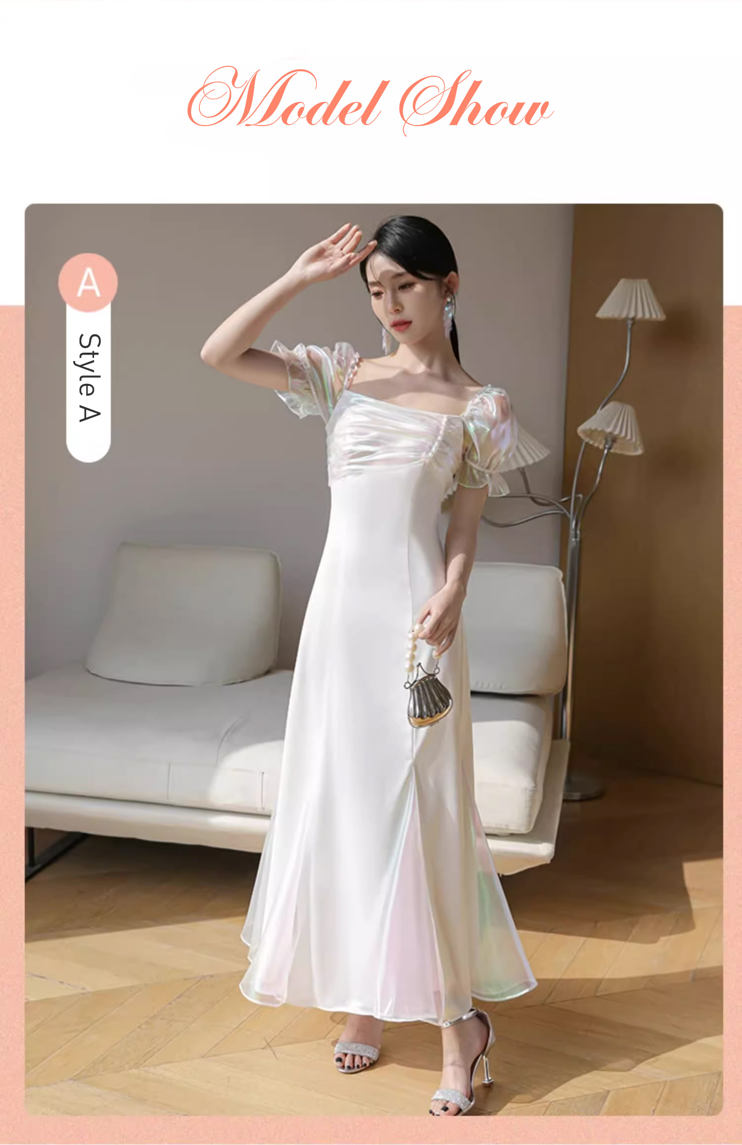 Unique-White-Wedding-Bridal-Party-Attire-Long-Dress-Evening-Gown13