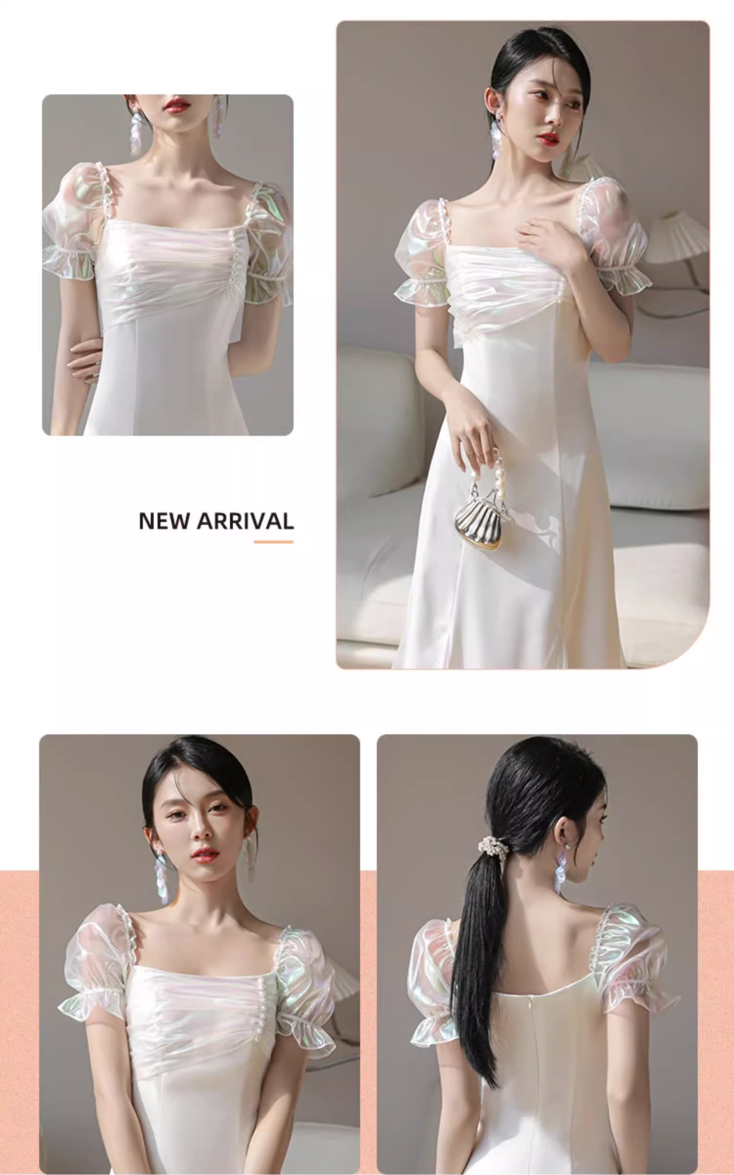 Unique-White-Wedding-Bridal-Party-Attire-Long-Dress-Evening-Gown15