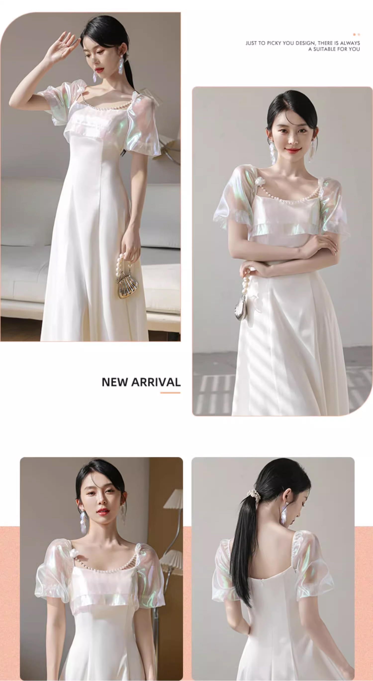 Unique-White-Wedding-Bridal-Party-Attire-Long-Dress-Evening-Gown22