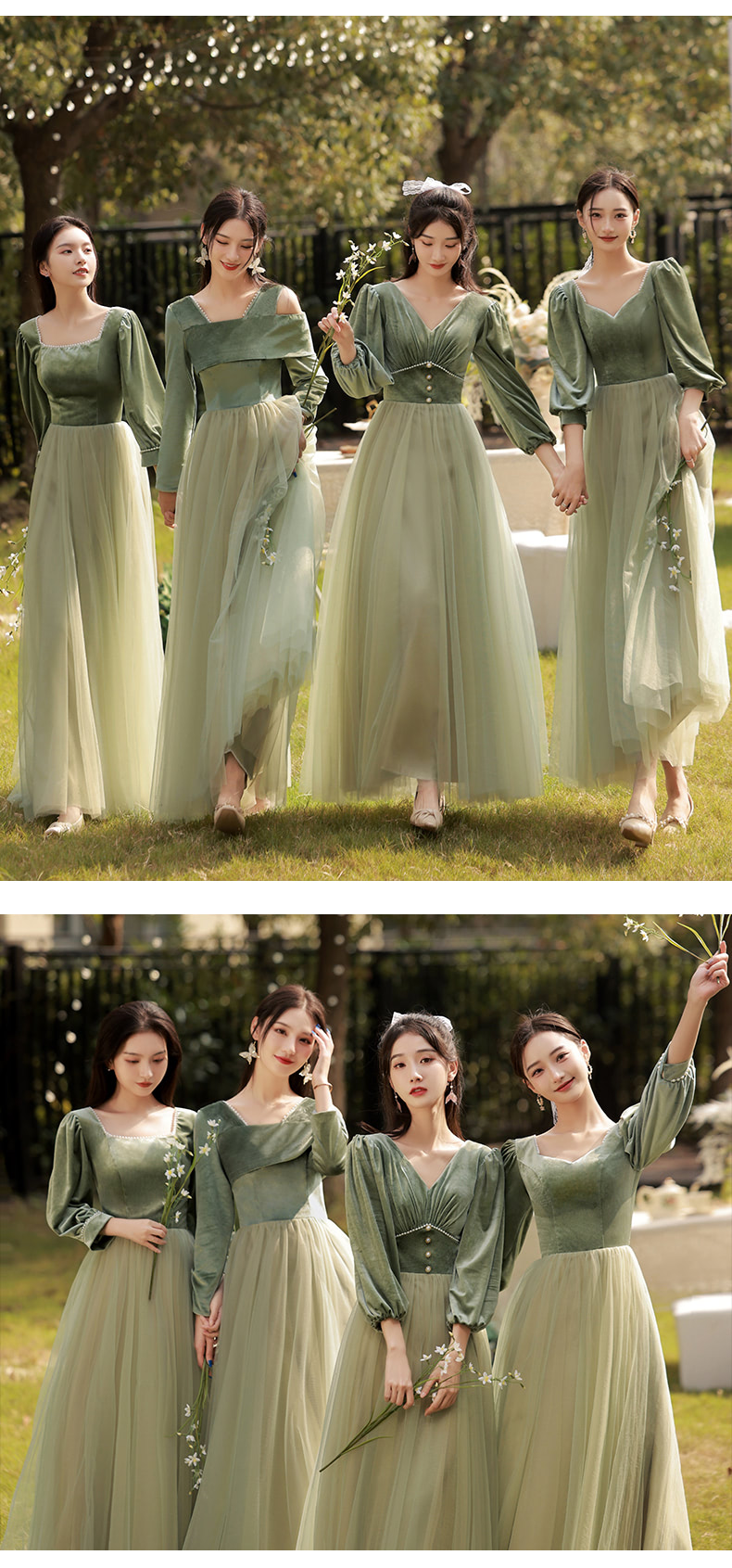 Velvet-Bridesmaid-Maxi-Dress-Green-Long-Sleeve-Bridal-Party-Gown15.jpg