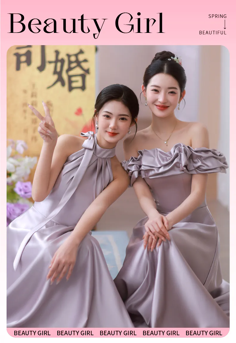 A-Line-Light-Purple-Halter-Neck-Beach-Hotel-Wedding-Satin-Bridesmaid-Dress07