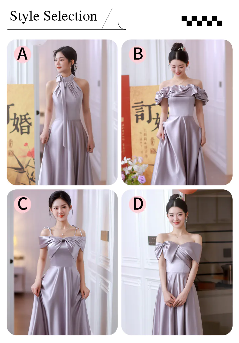 A-Line-Light-Purple-Halter-Neck-Beach-Hotel-Wedding-Satin-Bridesmaid-Dress09