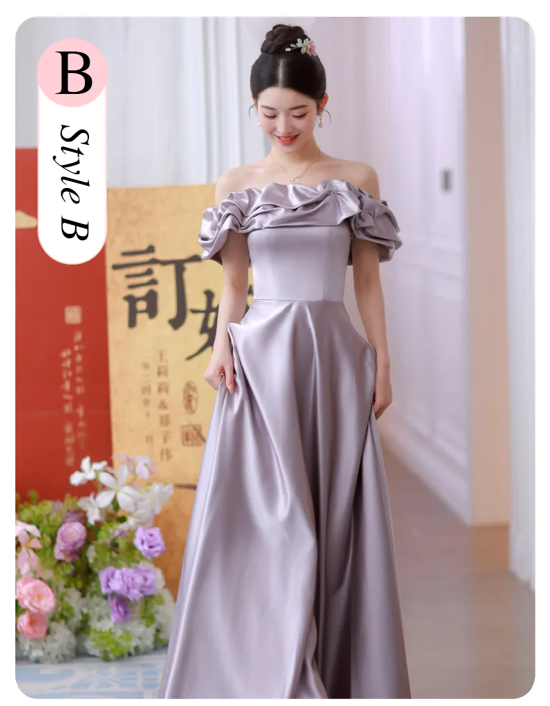 purple halter neck bridesmaid dress Maxi Dress with Beaded Details – Hemline Austin main image 0
