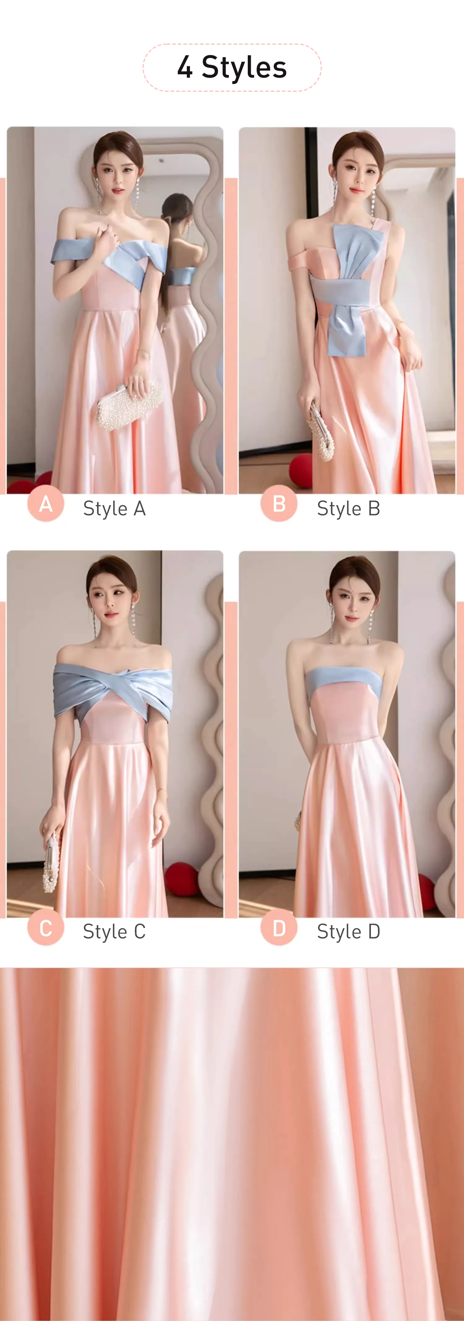 A-Line-Pink-Satin-Wedding-Bridal-Party-Homecoming-Evening-Maxi-Dress13