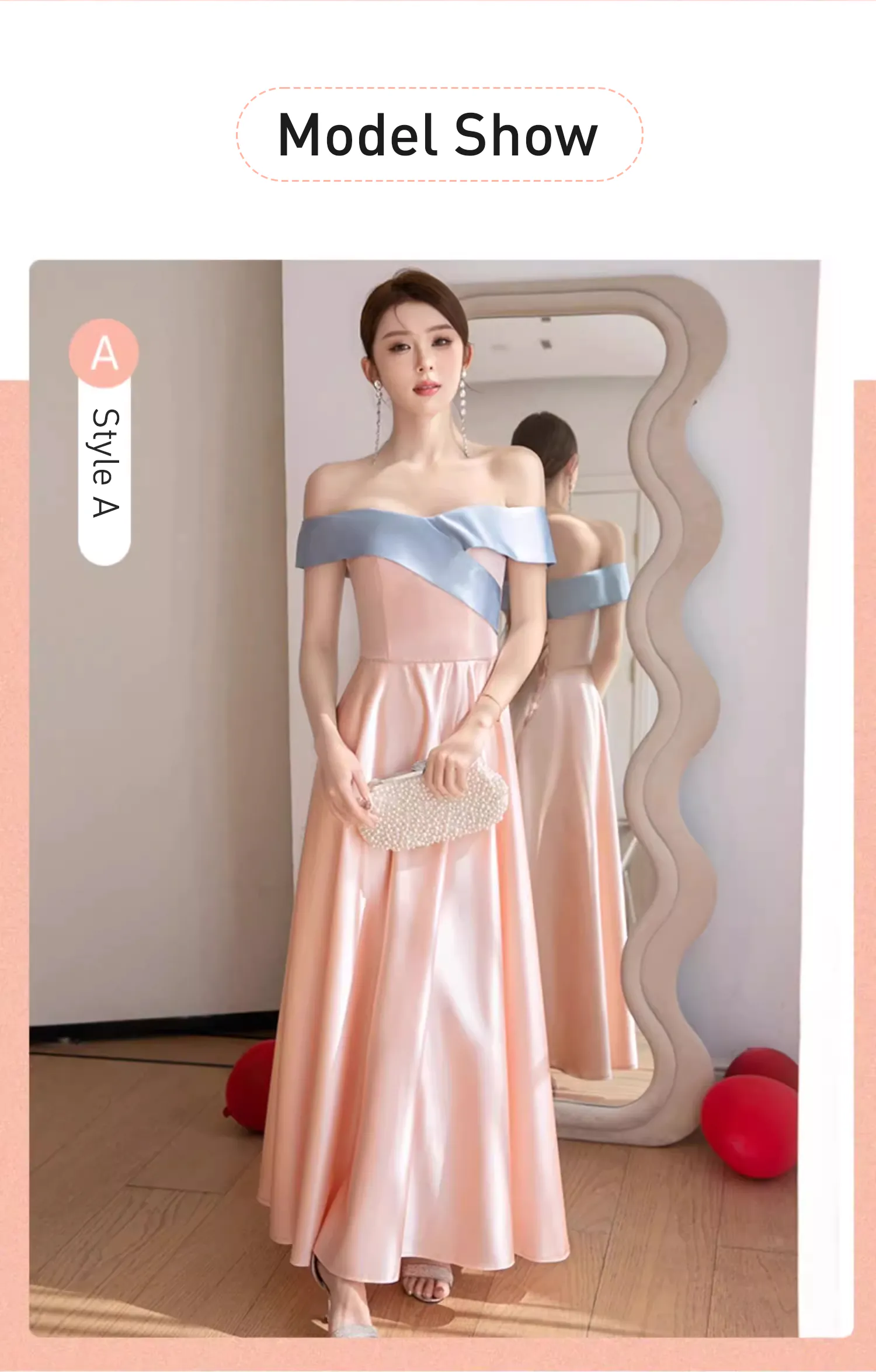 A-Line-Pink-Satin-Wedding-Bridal-Party-Homecoming-Evening-Maxi-Dress14