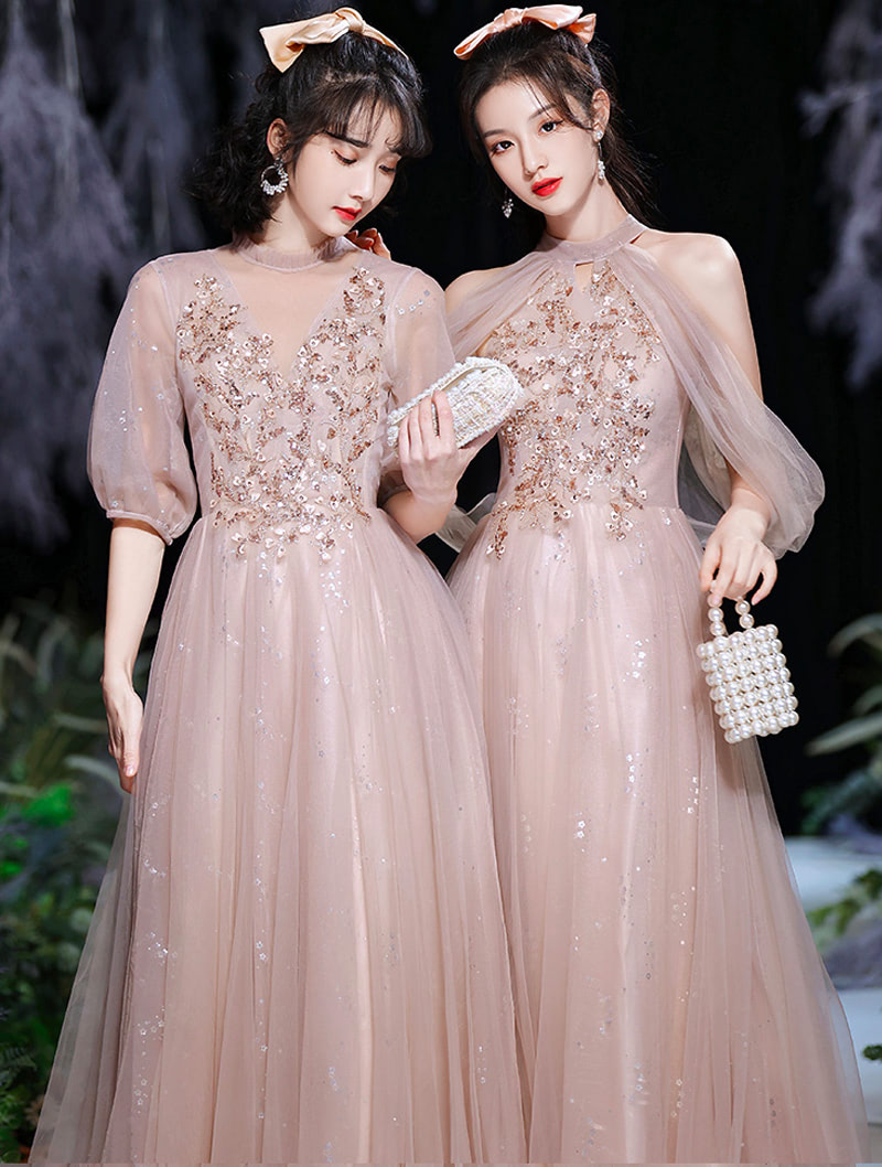 Bridesmaid Maxi Dress Evening Gown for Prom Wedding Party03
