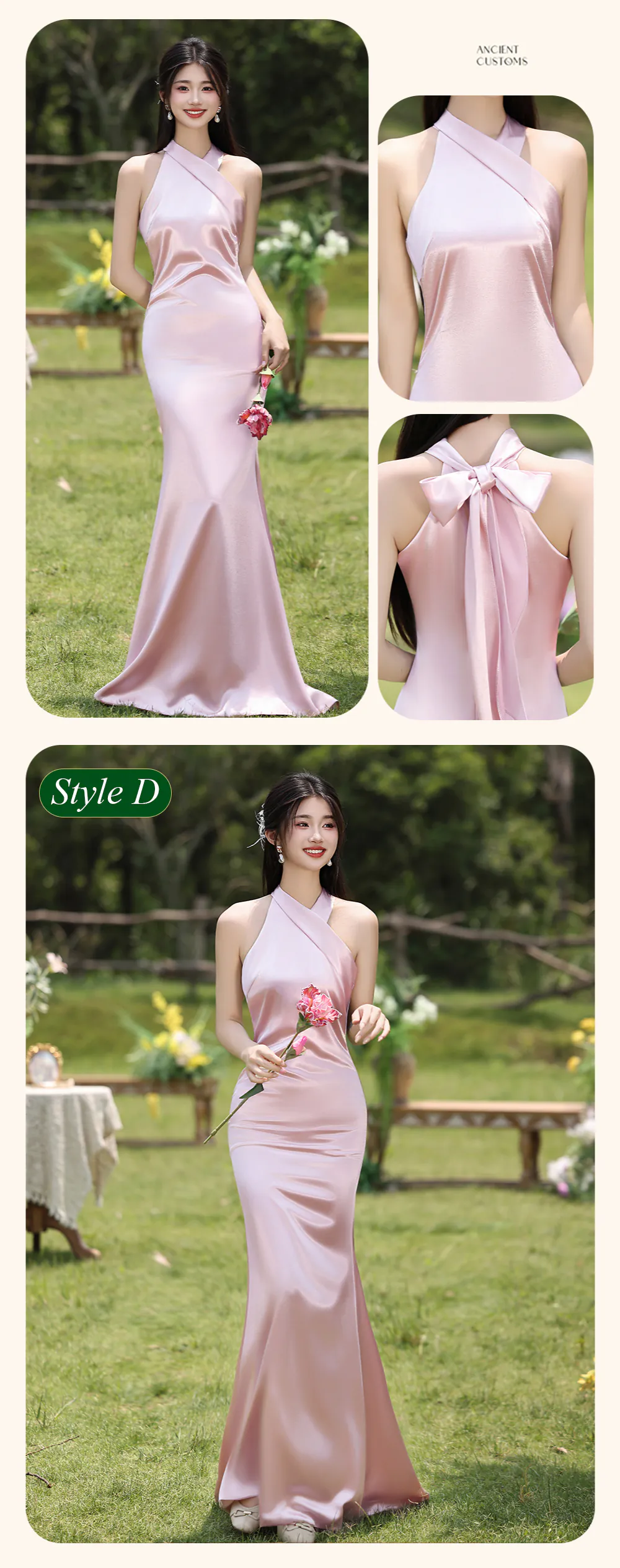 Charming-Pink-Satin-Wedding-Guest-Party-Maid-of-Honor-Bridesmaid-Dress16