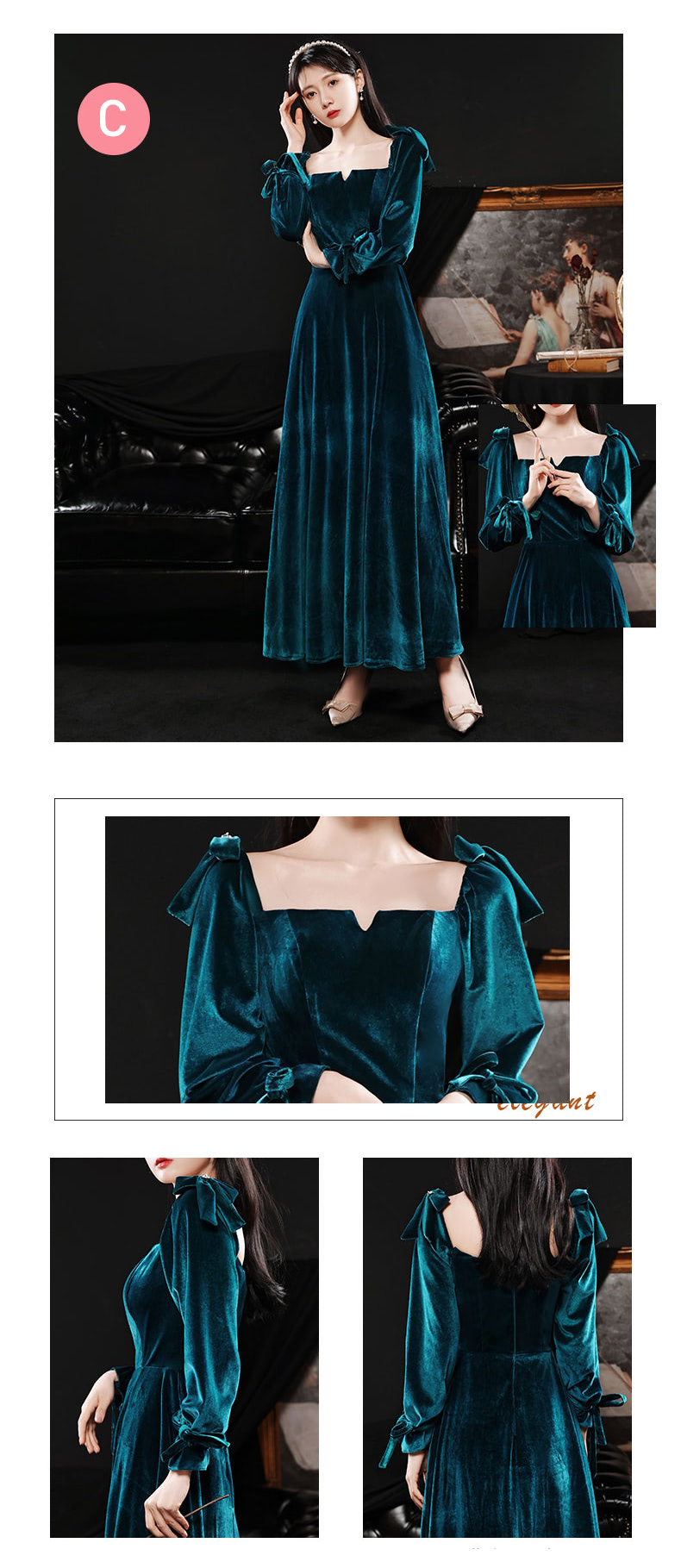 Fashion-Peacock-Blue-Velvet-Bridal-Party-Evening-Long-Formal-Dress15.jpg