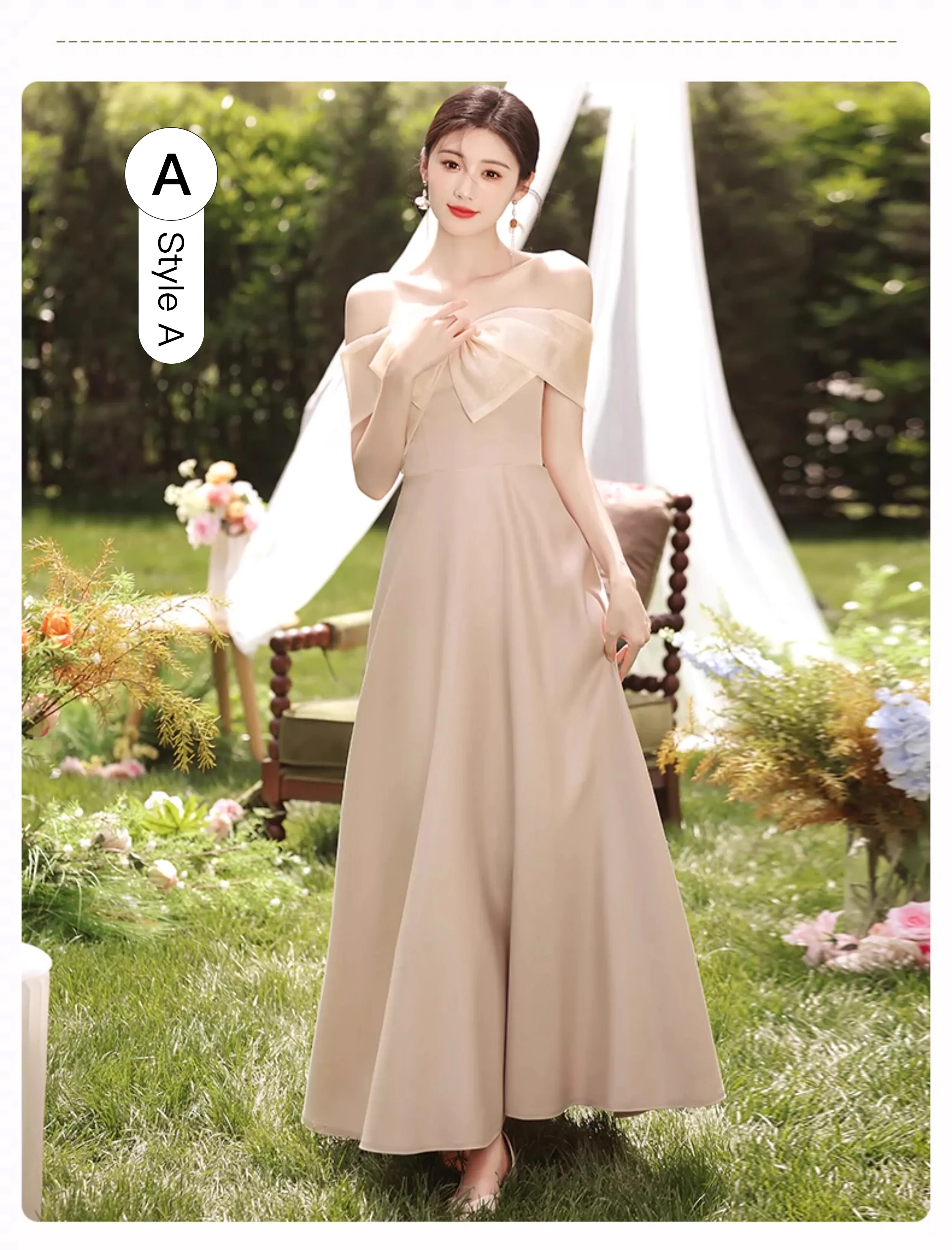 Fashion-Simple-Champagne-Satin-Wedding-Guest-Bridesmaid-Dress14