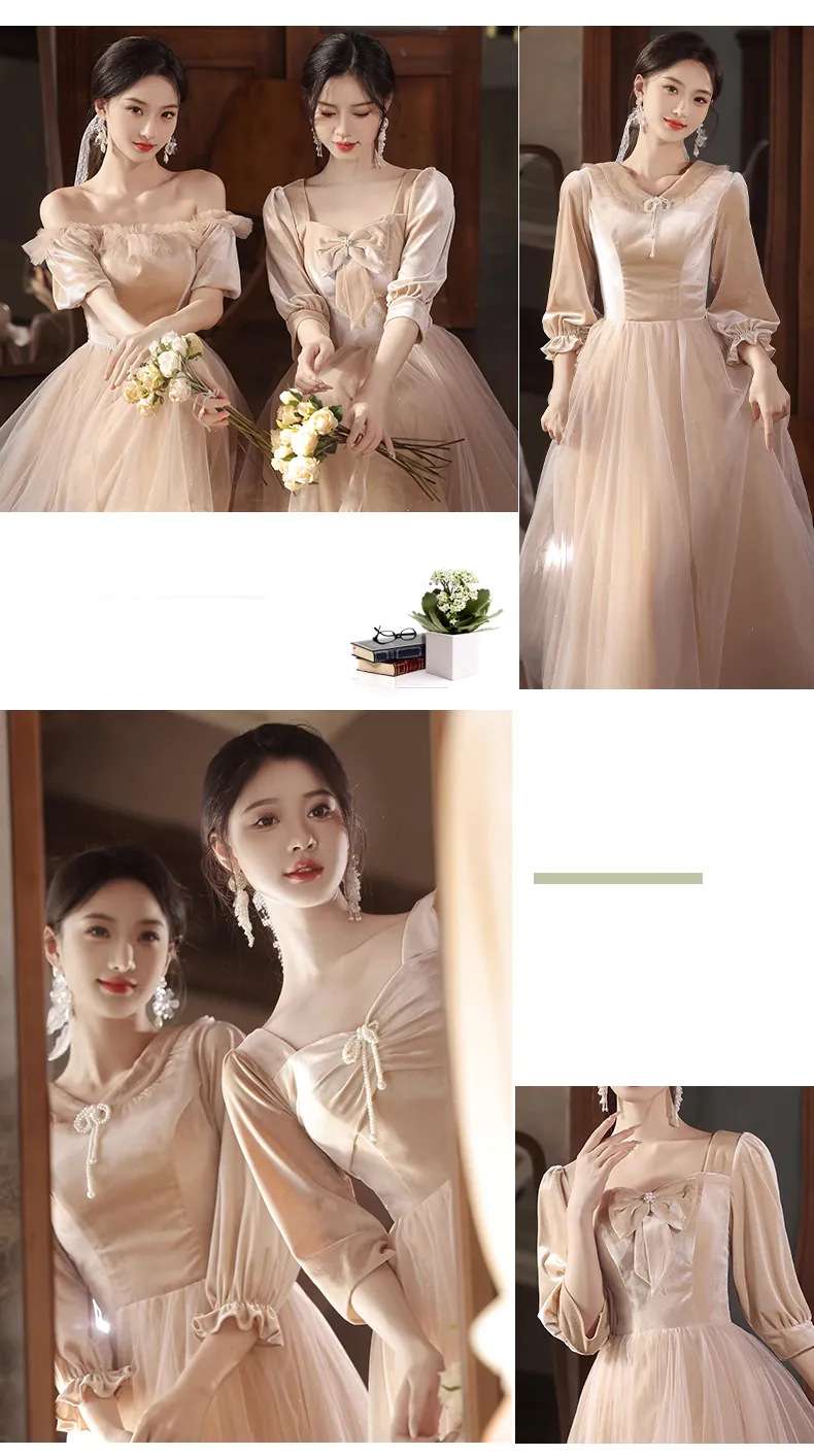 Khaki-Velvet-Long-Sleeve-Bridesmaid-Dress-Graduation-Party-Long-Gown11