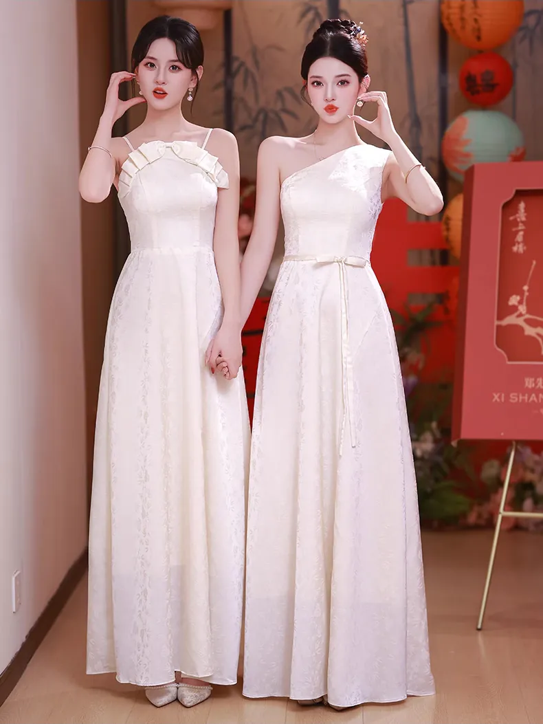 Light-Champagne-Jacquard-Summer-Wedding-Party-Bridesmaid-Dress14