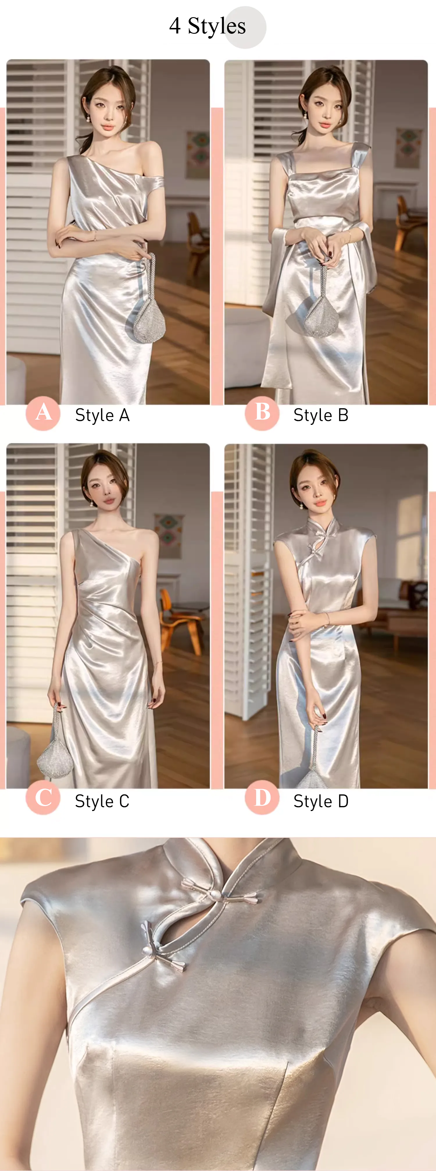Minimalist-Grey-Satin-Bridesmaid-Dress-Wedding-Birthday-Party-Attire13