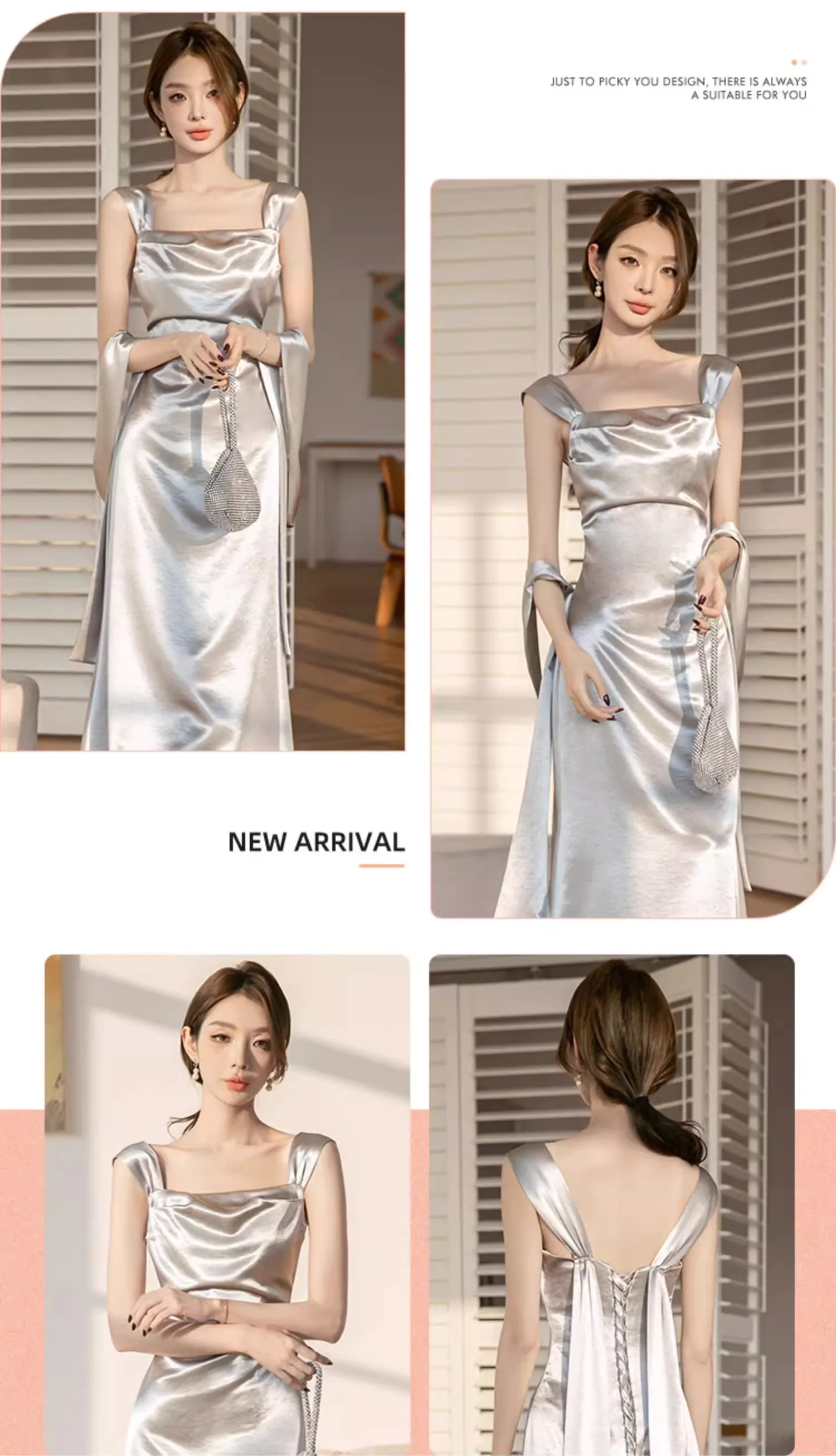 Minimalist-Grey-Satin-Bridesmaid-Dress-Wedding-Birthday-Party-Attire18