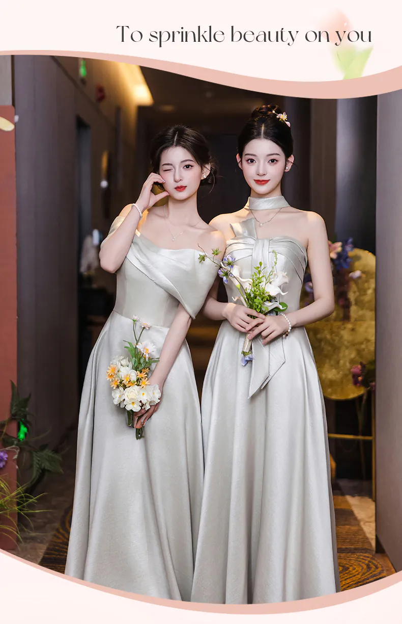 long bridesmaid dresses minimal details Minimalist Grey Summer Cocktail Evening Gown Maxi Dress no other bra is influencer gifting 90s Mesh Dress / Select Size:3XL