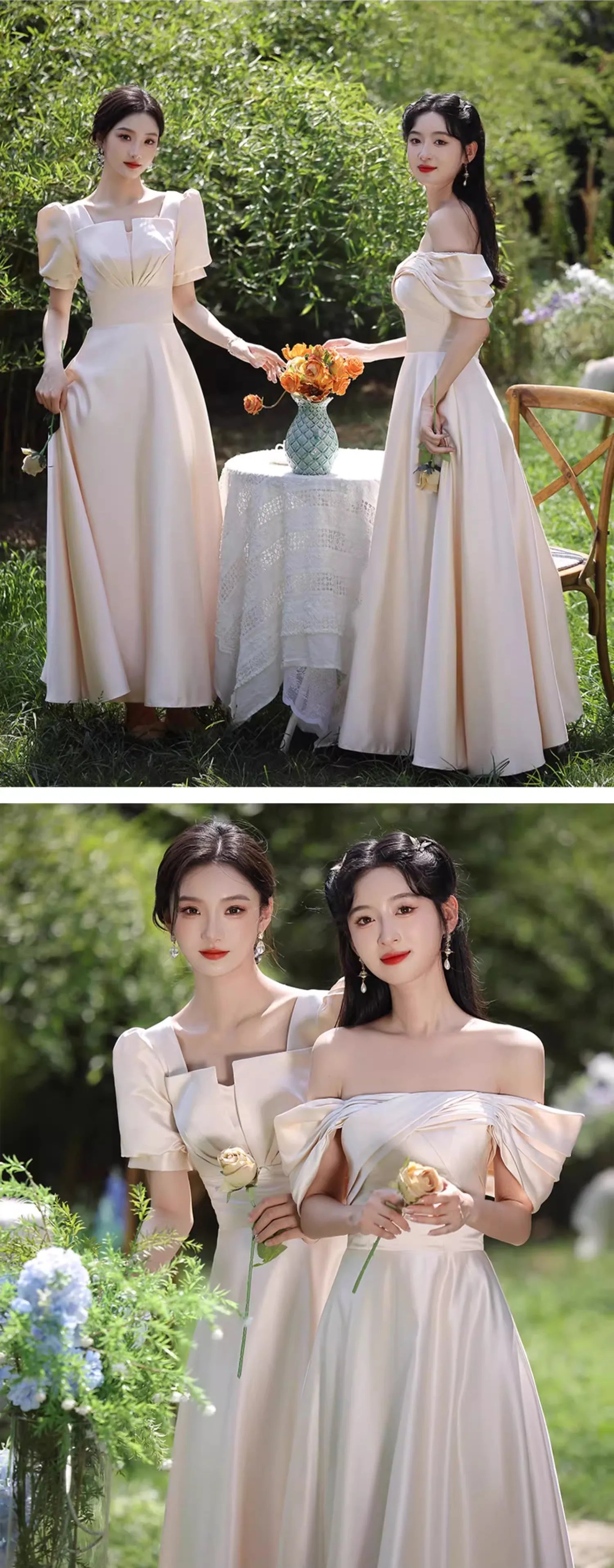 Simple-Champagne-Wedding-Guest-Satin-Bridesmaid-Homecoming-Dress16