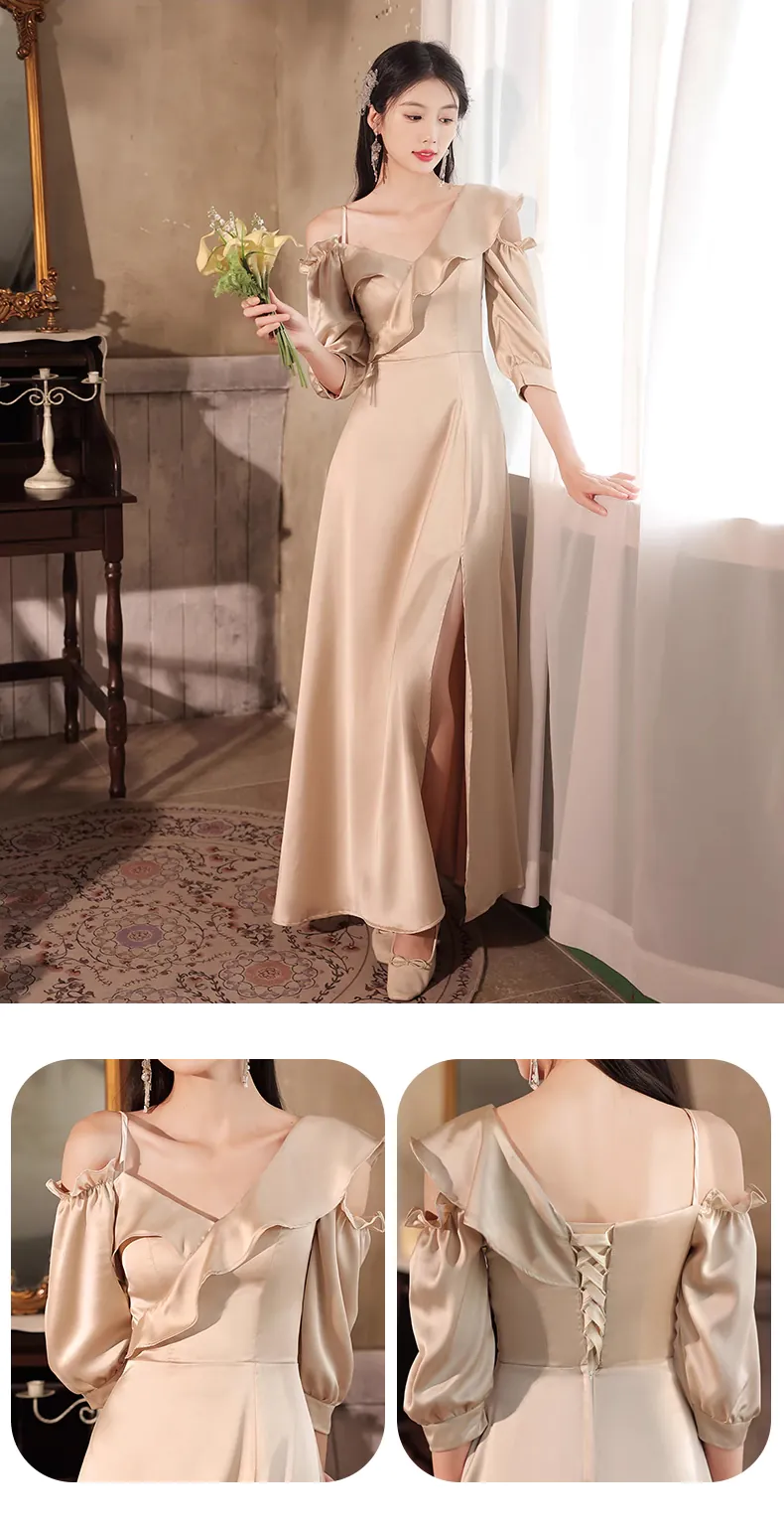 Sweet-Champagne-Satin-Bridesmaid-Long-Dress-Party-Evening-Gown22