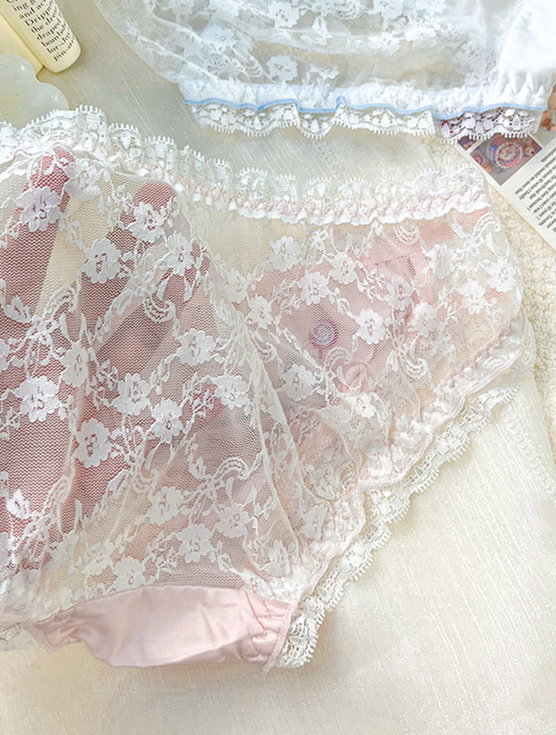 Sweet Embroidery Milk Silk Satin Underwear Panties for Ladies01