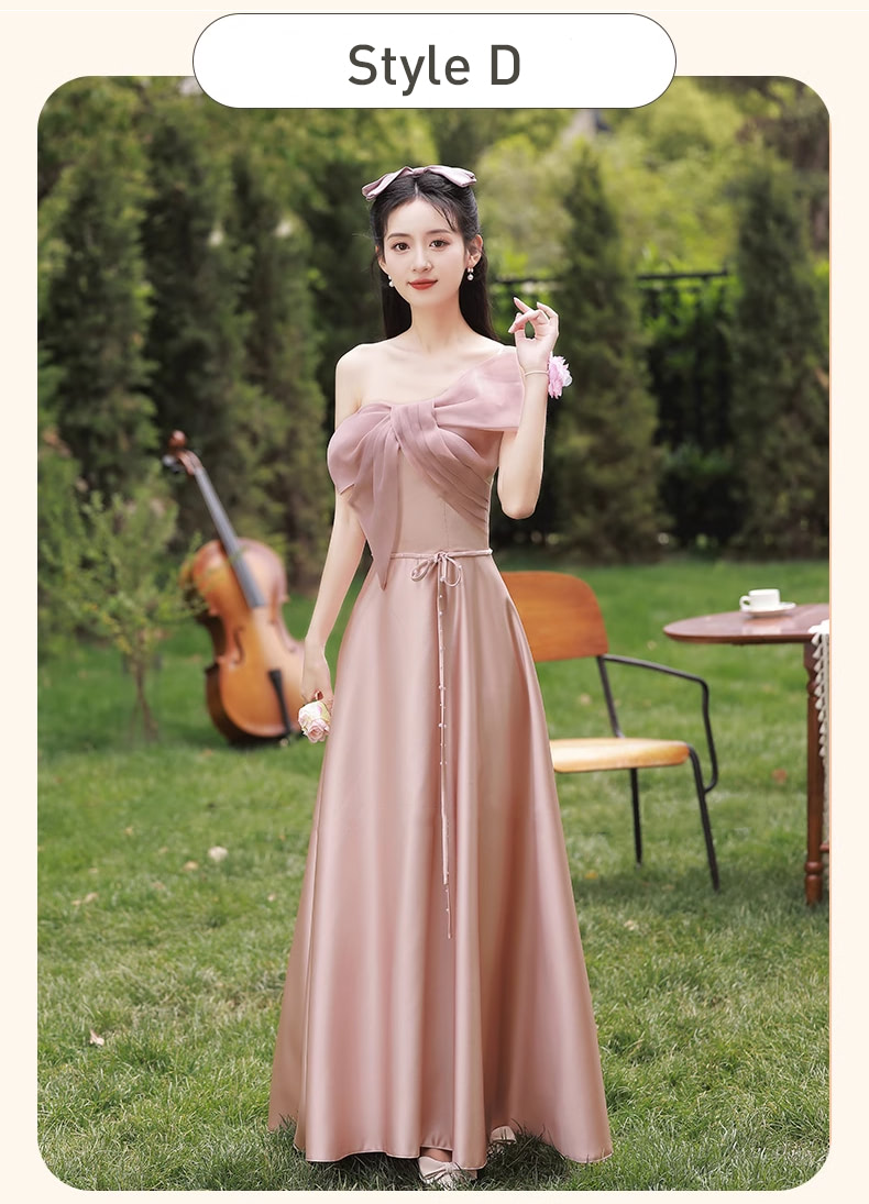 Sweet-Pink-Satin-Bridesmaid-Dress-Wedding-Prom-Guest-Formal-Outfit25