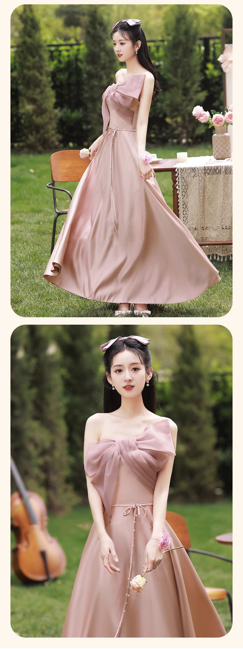 Sweet-Pink-Satin-Bridesmaid-Dress-Wedding-Prom-Guest-Formal-Outfit27
