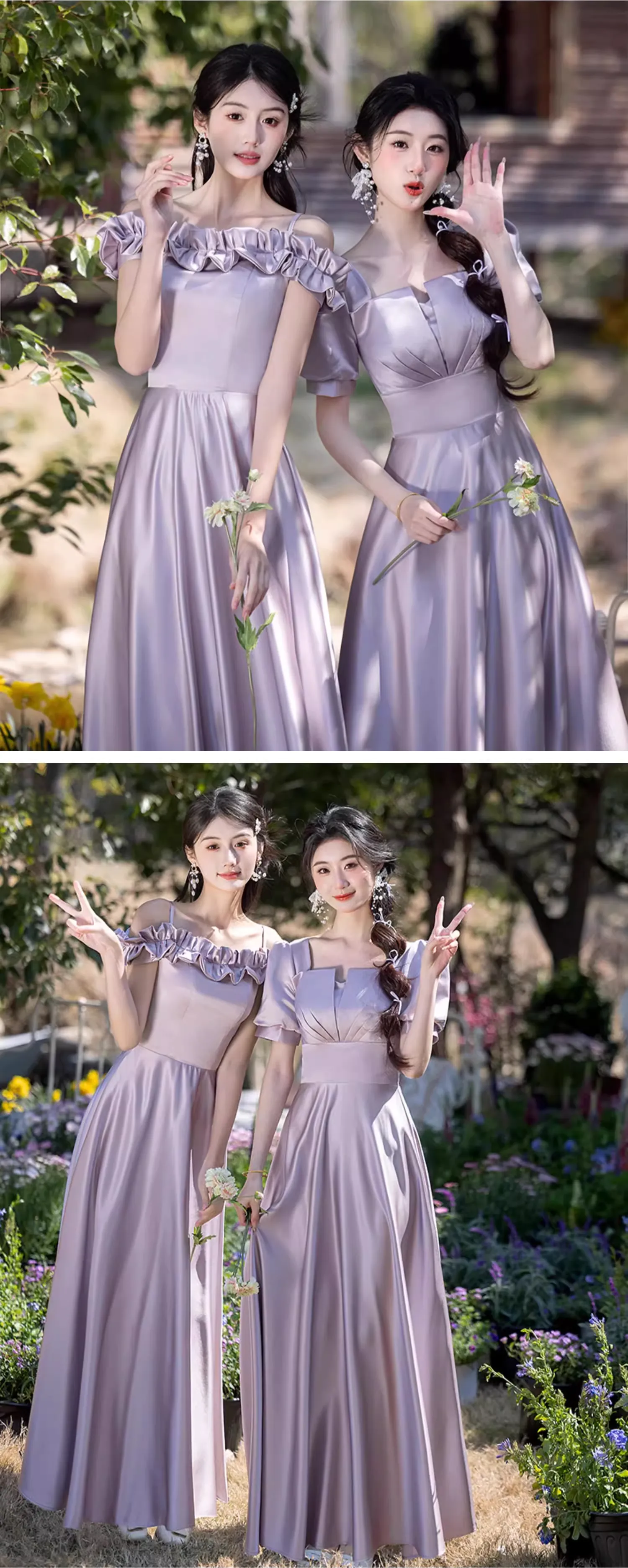 Sweet-Purple-Satin-Wedding-Party-Bridesmaid-Dress-Evening-Gown16