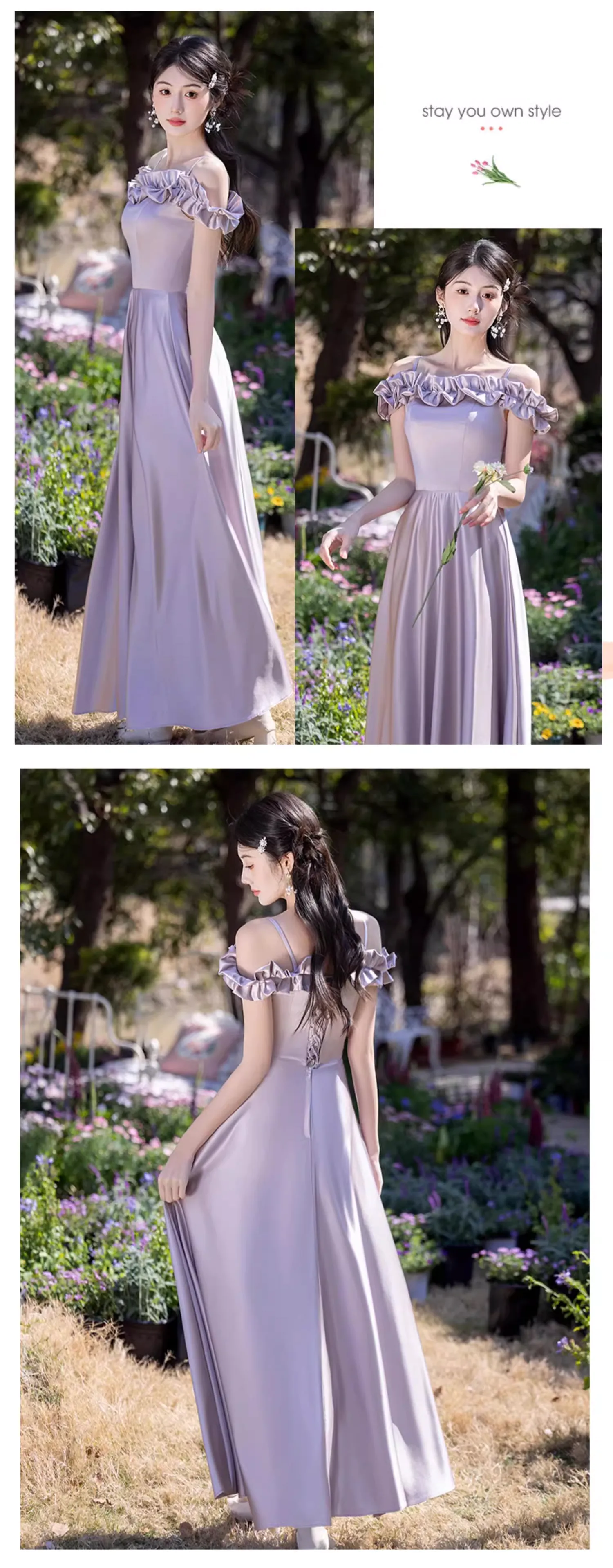 Sweet-Purple-Satin-Wedding-Party-Bridesmaid-Dress-Evening-Gown19