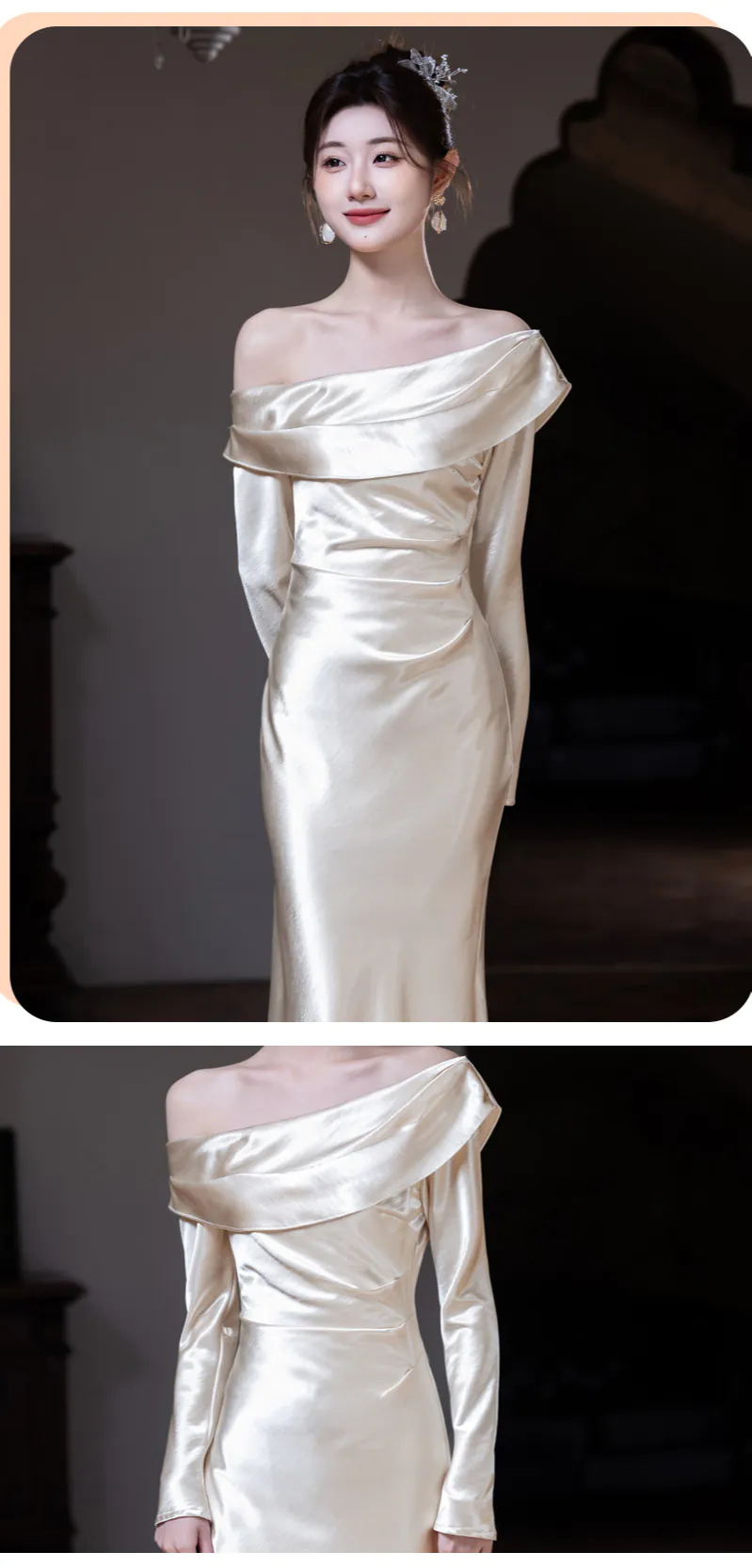 Trending-A-line-Champagne-Mix-and-Match-Satin-Bridesmaid-Maxi-Dress18