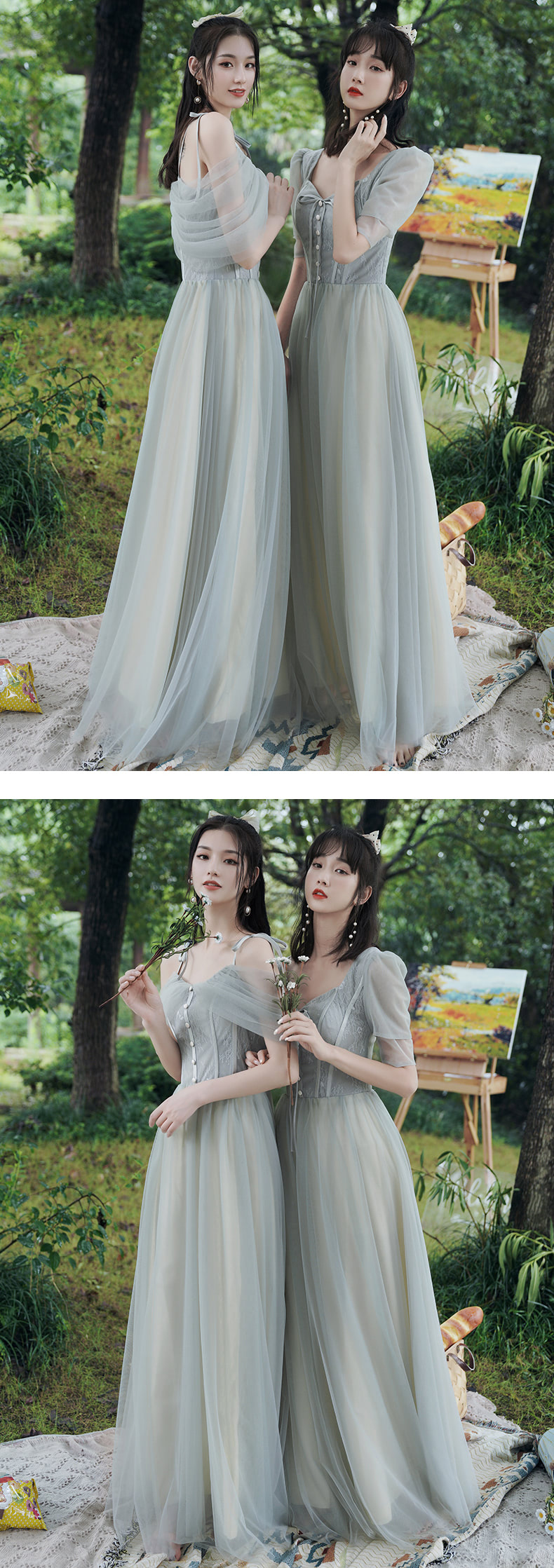 Beautiful-Greyish-Blue-Bridesmaid-Dress-Evening-Party-Formal-Outfit13