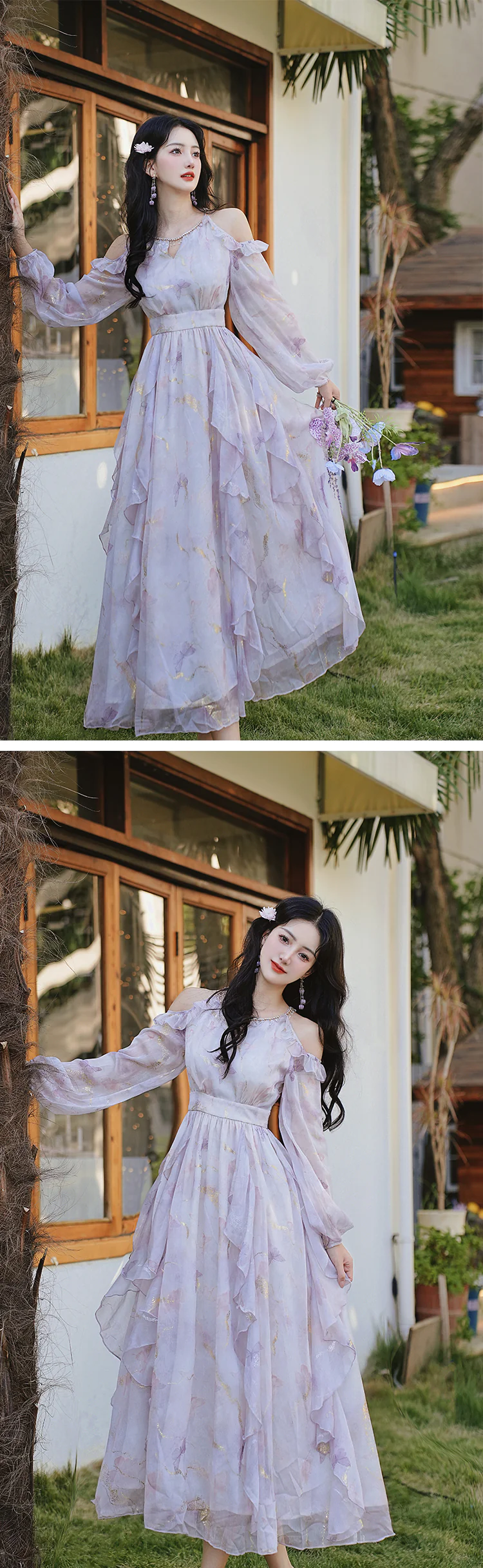 Charming-Soft-Purple-Cold-Shoulder-Long-Sleeve-Princess-Chiffon-Dress13