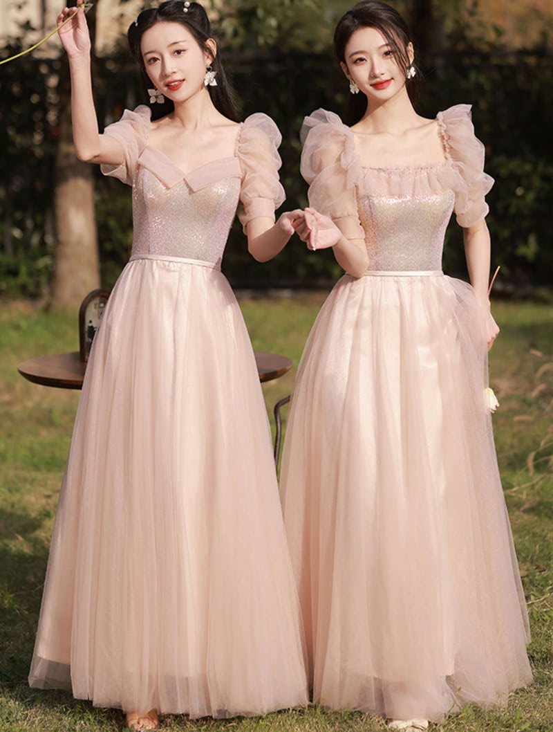 Elegant Pink Maxi Dress for Prom Wedding Bridesmaid Birthday Party01
