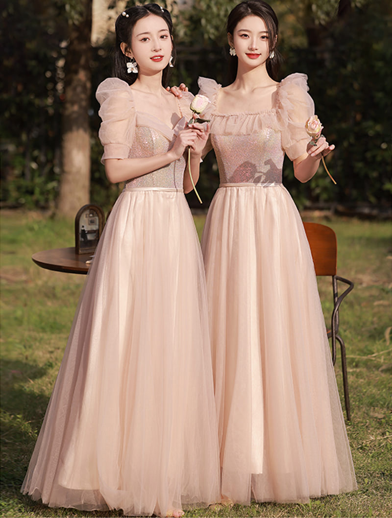 Elegant Pink Maxi Dress for Prom Wedding Bridesmaid Birthday Party01