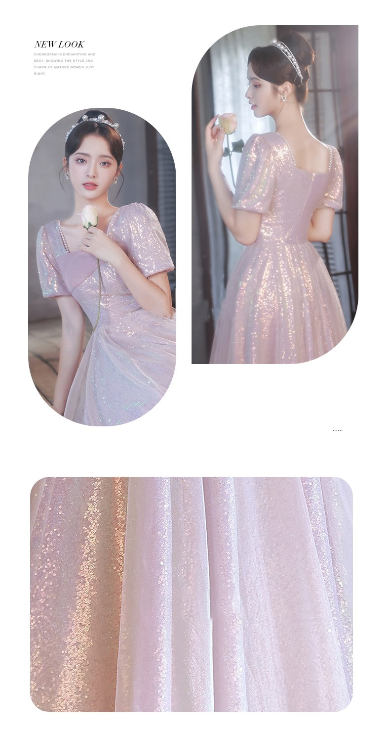 Fairy-Square-Neck-Pink-Princess-Prom-Evening-Party-Long-Dress10