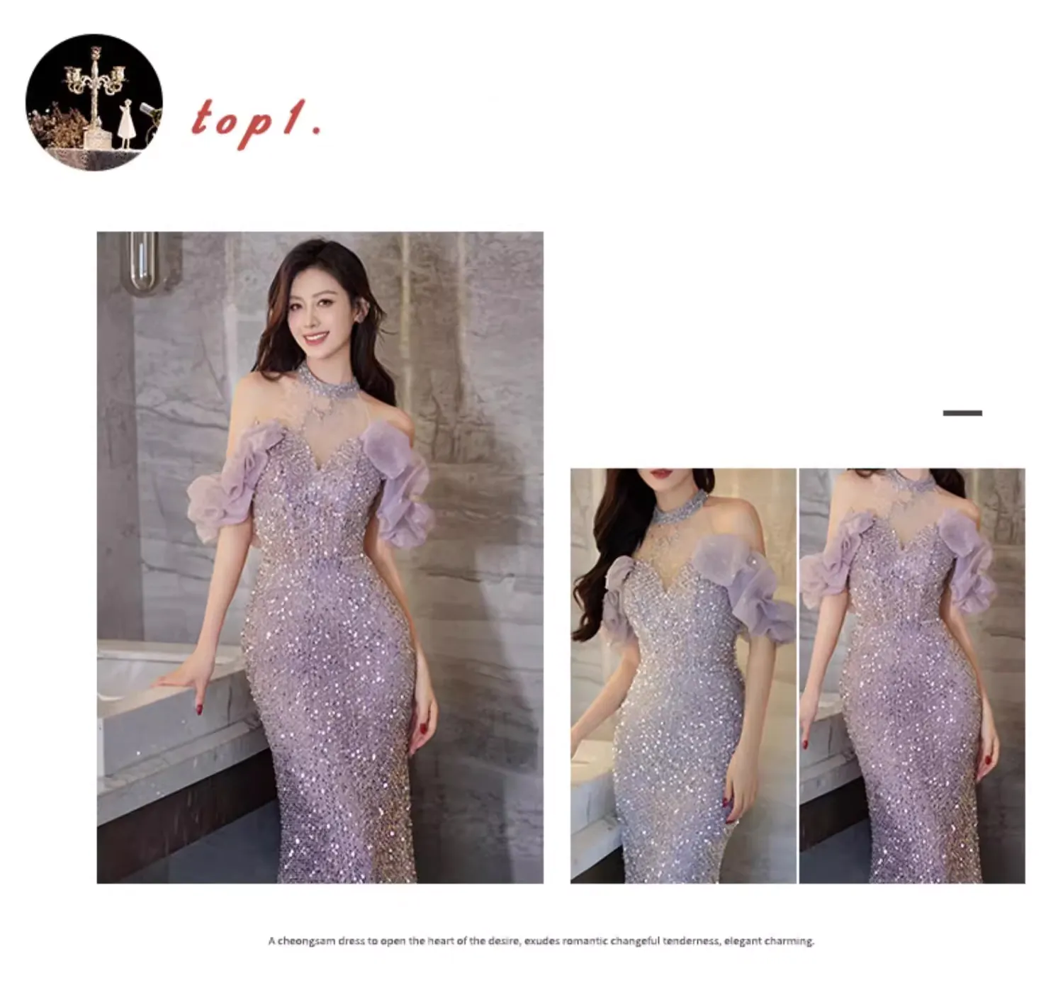 Luxury-Purple-Halter-Sparkle-Fishtail-Party-Evening-Dress-Prom-Gowns07