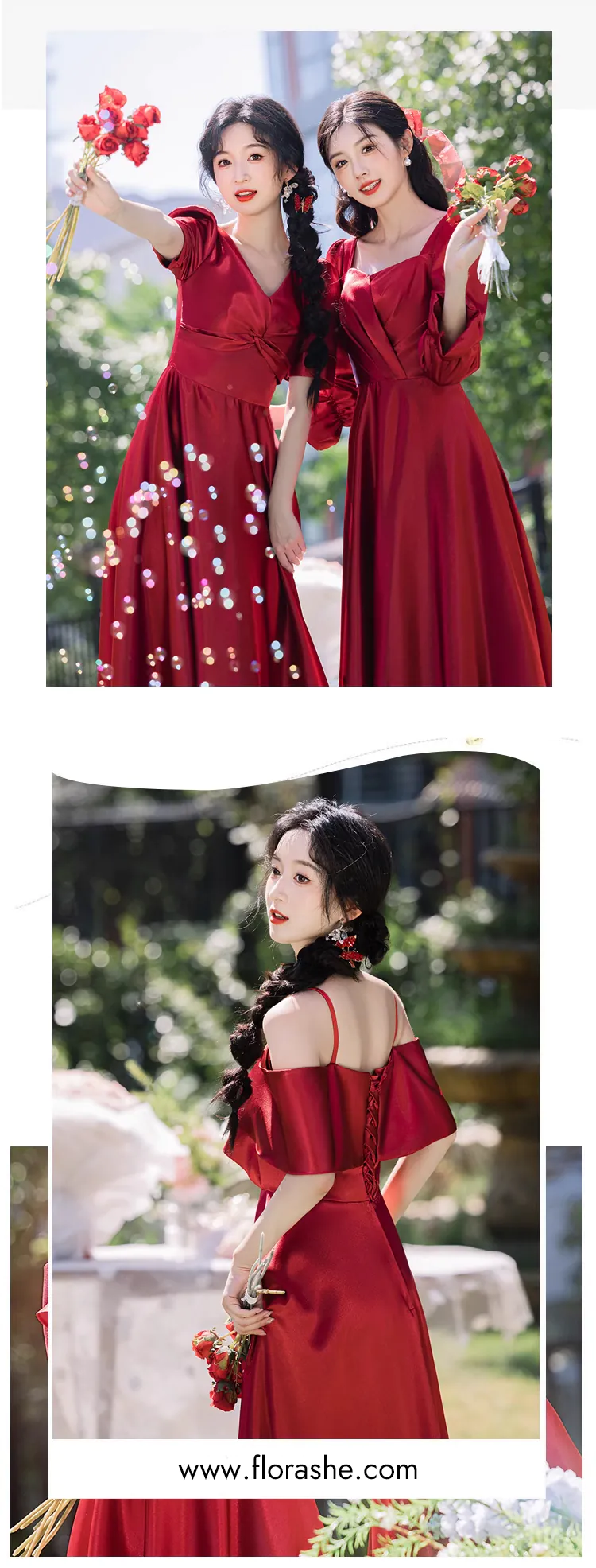 Sweet-Wine-Red-Satin-Wedding-Guest-Bridesmaid-Formal-Evening-Dress12