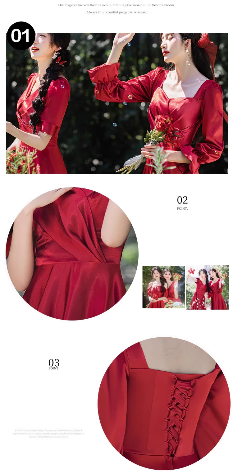 Sweet-Wine-Red-Satin-Wedding-Guest-Bridesmaid-Formal-Evening-Dress13