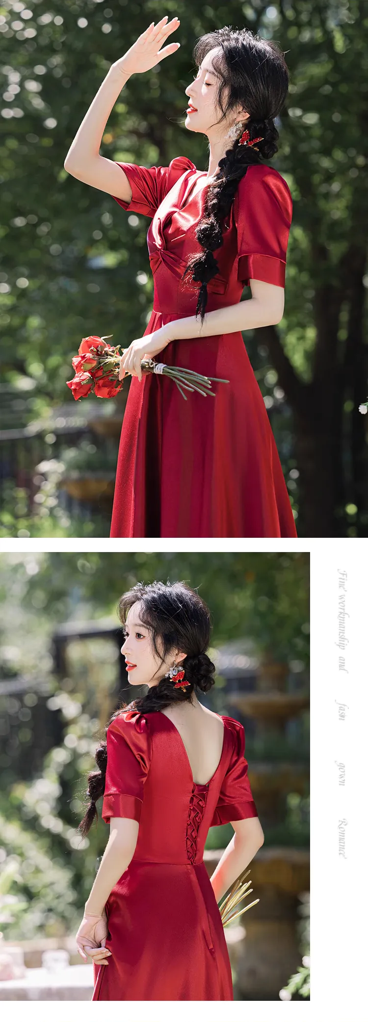 Sweet-Wine-Red-Satin-Wedding-Guest-Bridesmaid-Formal-Evening-Dress23